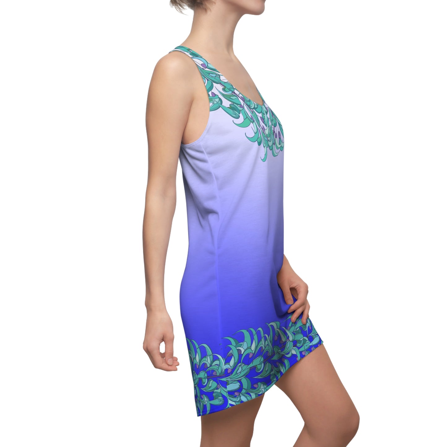 Blue Jade Racerback Dress - Perfect for Summer Days and Casual Outings