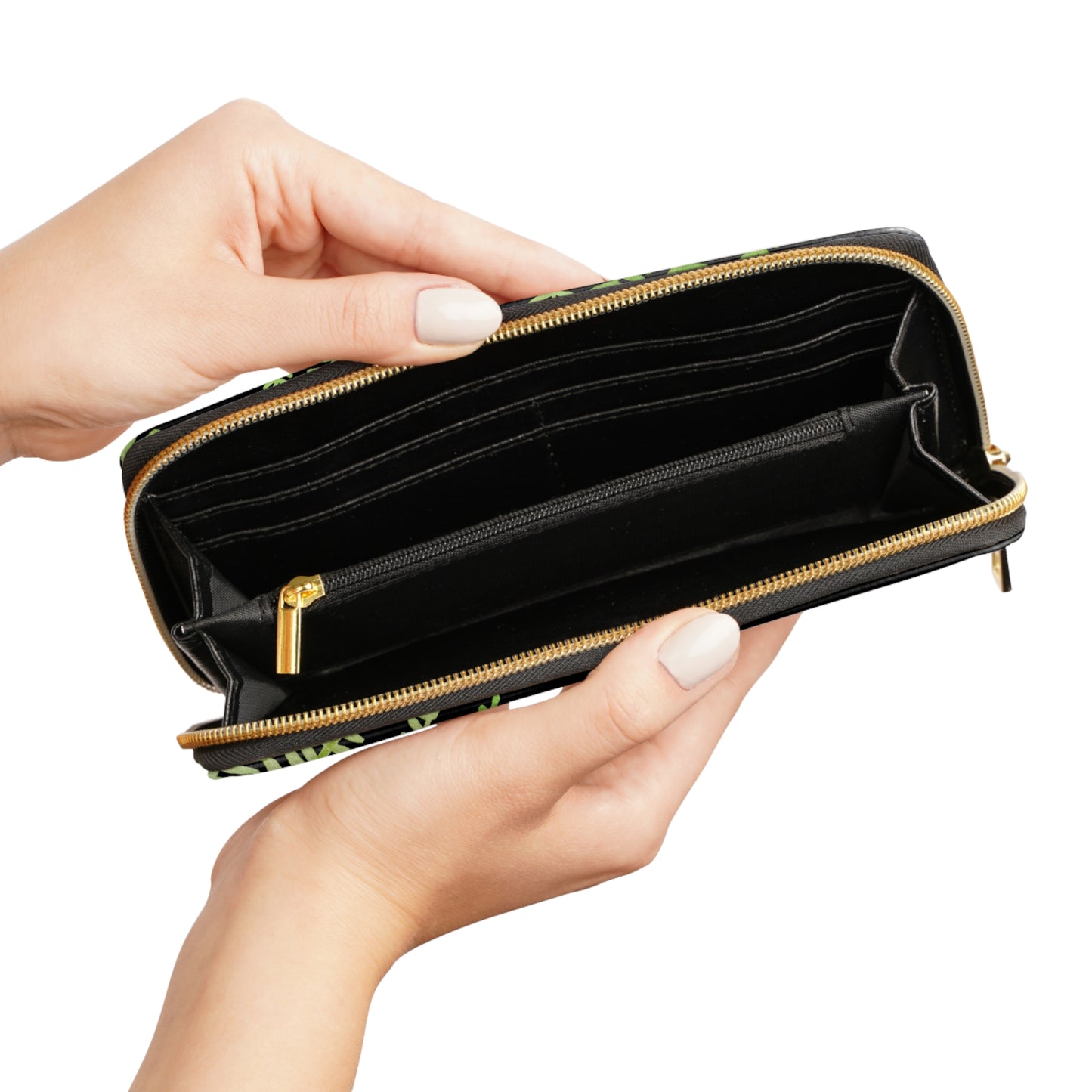 Fern Design-Zippered Wallet