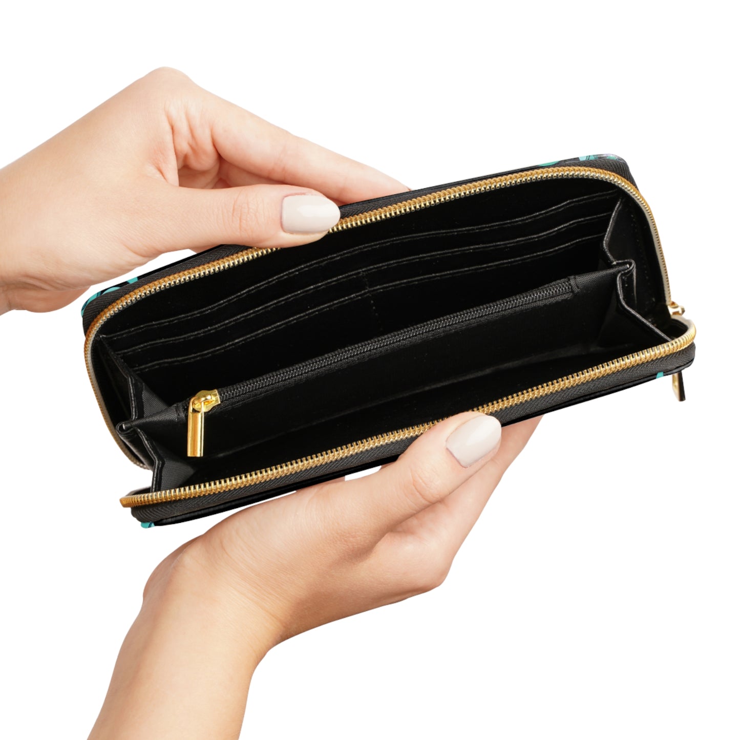 Blue Jade-Zippered Wallet