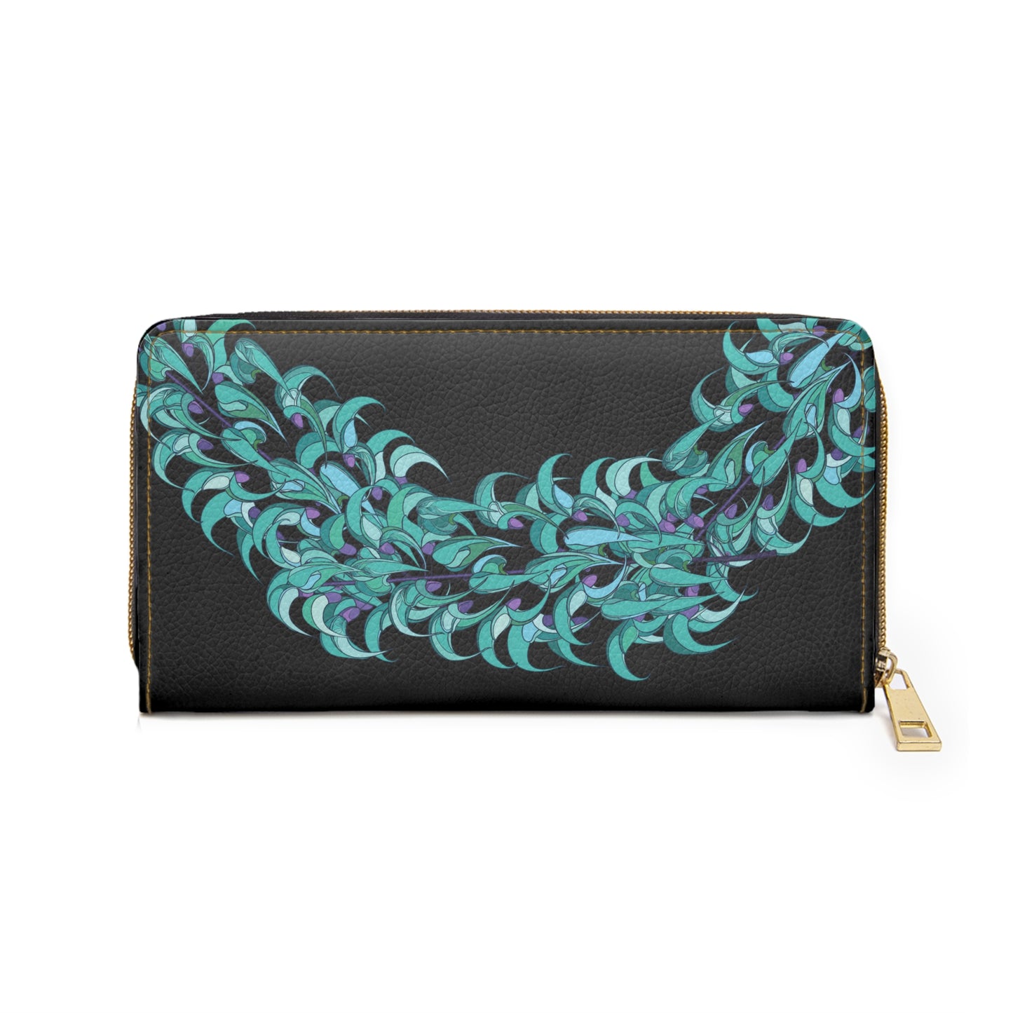 Blue Jade-Zippered Wallet