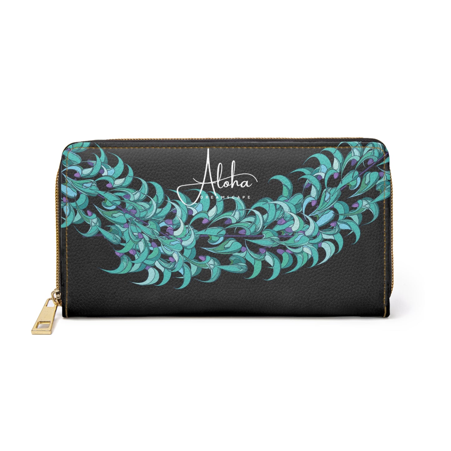 Blue Jade-Zippered Wallet
