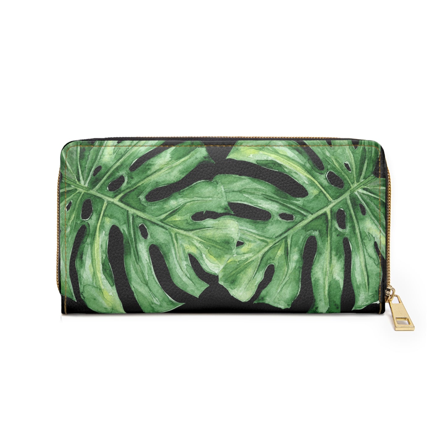 Monstera Design- Zippered Wallet