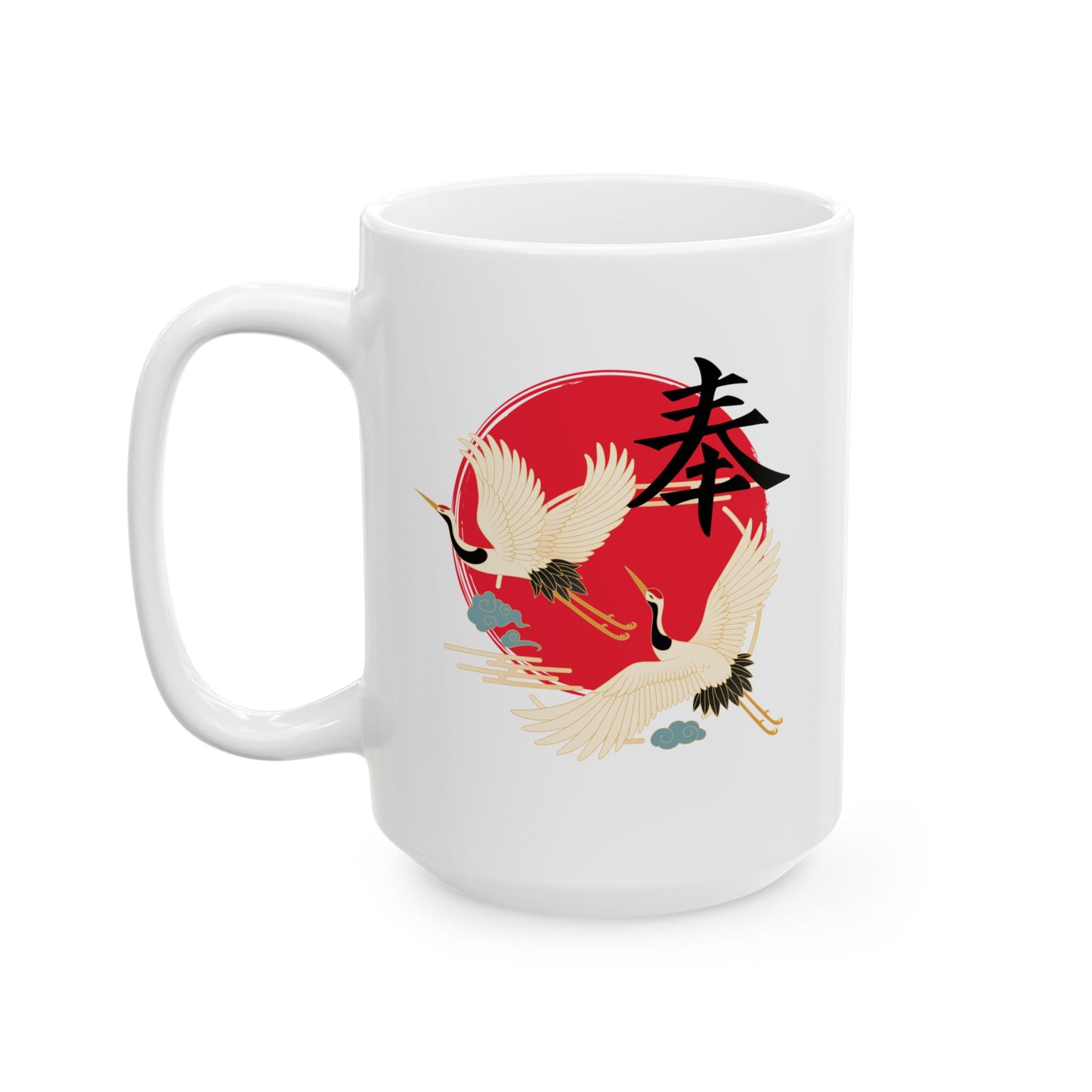 Cranes-Ceramic Mug 15oz