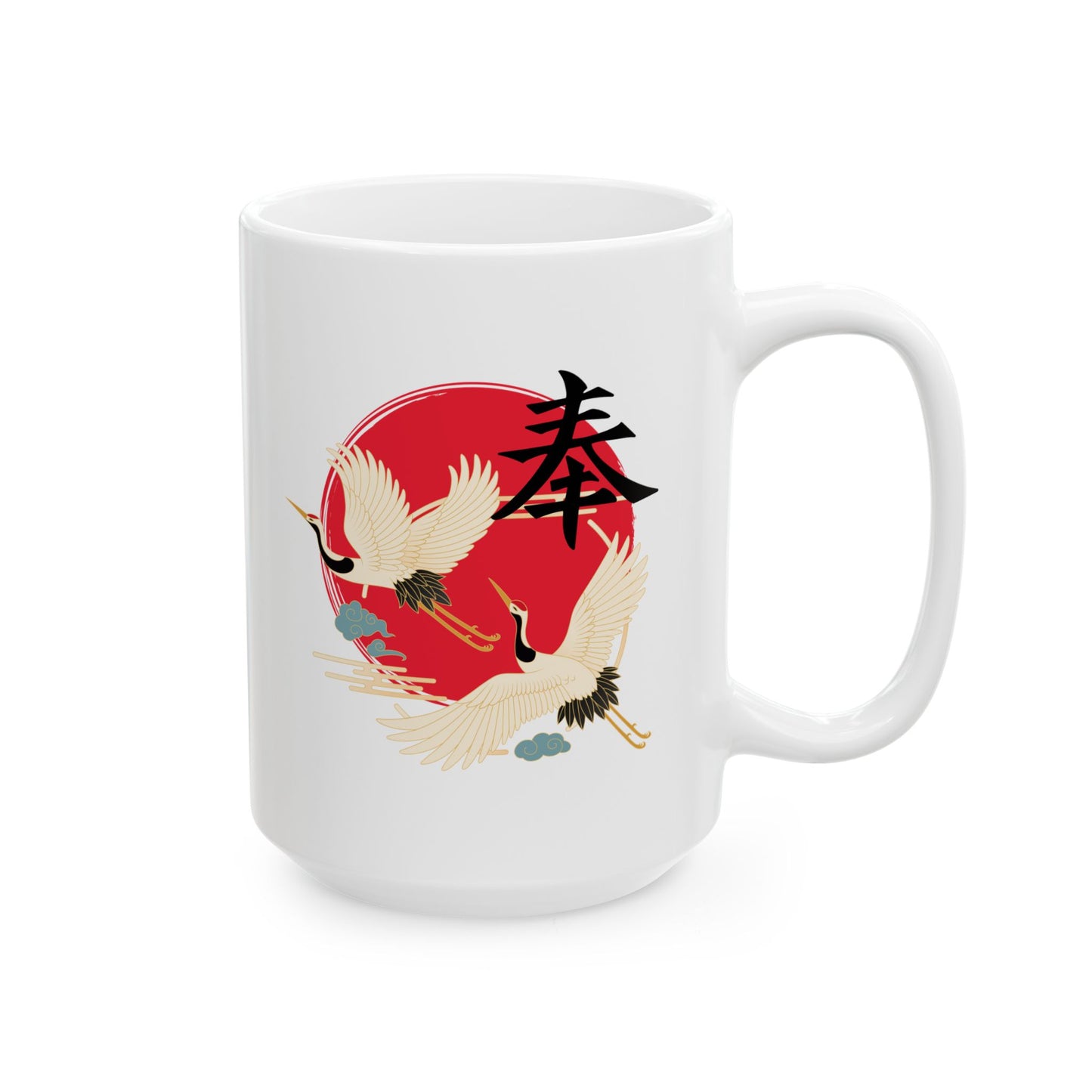 Cranes-Ceramic Mug 15oz