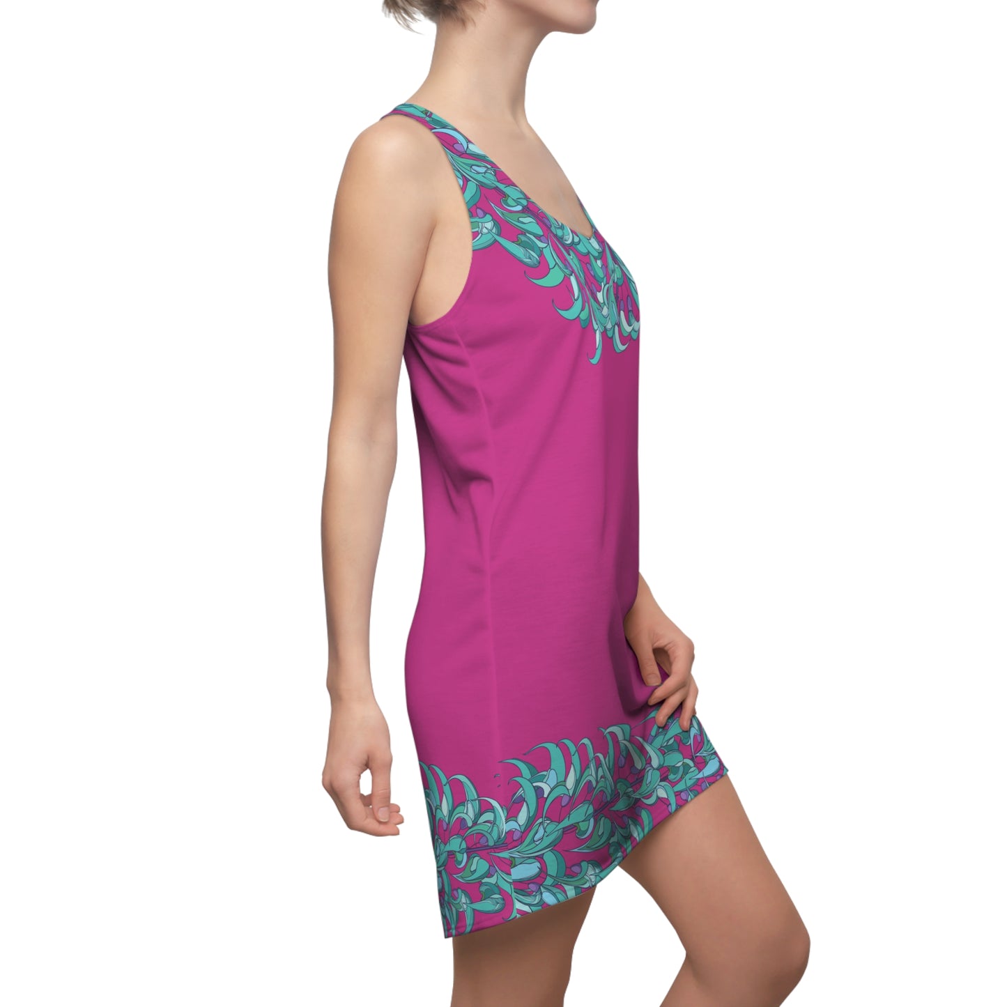 Blue Jade Racerback Dress - Perfect for Summer Days and Casual Outings