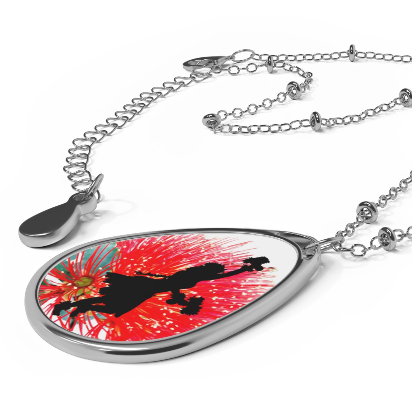 Necklace - Kahiko Dance with Lehua Blossom Design