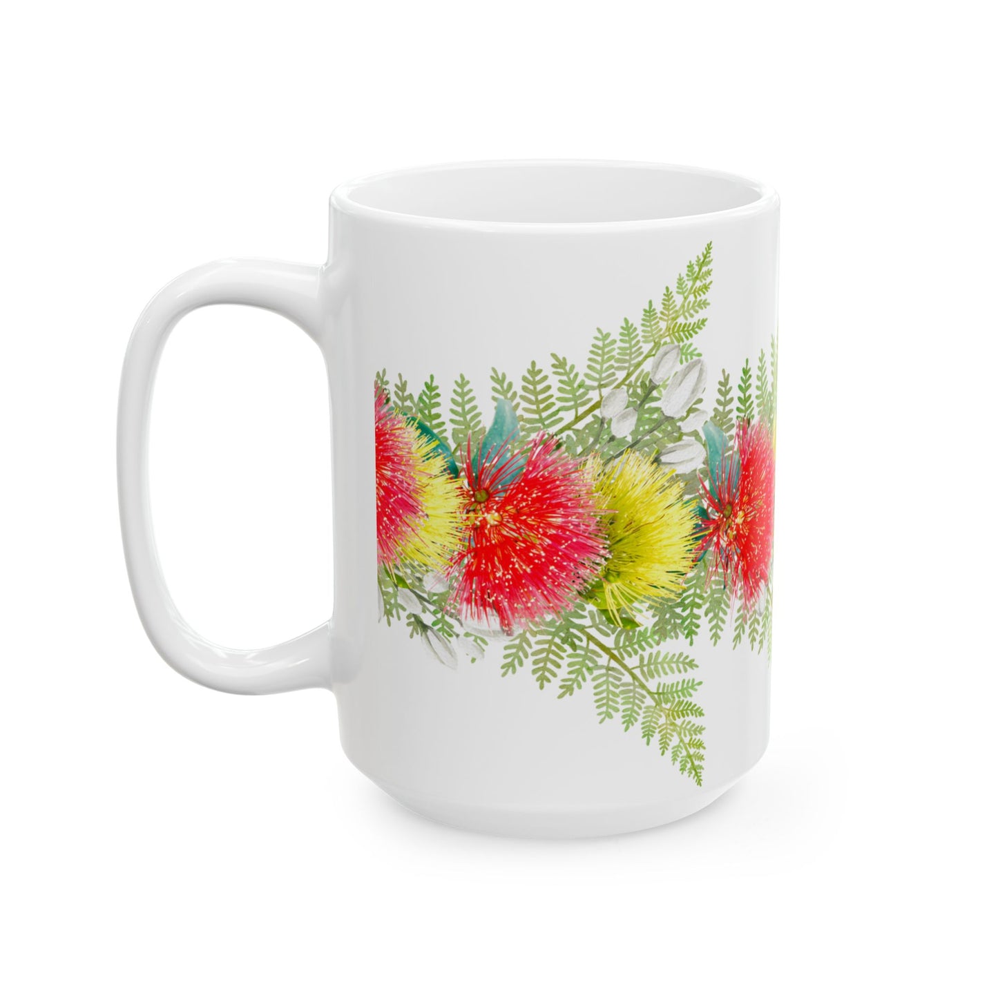 Lehua Blossom Lei-Ceramic Mug 15oz