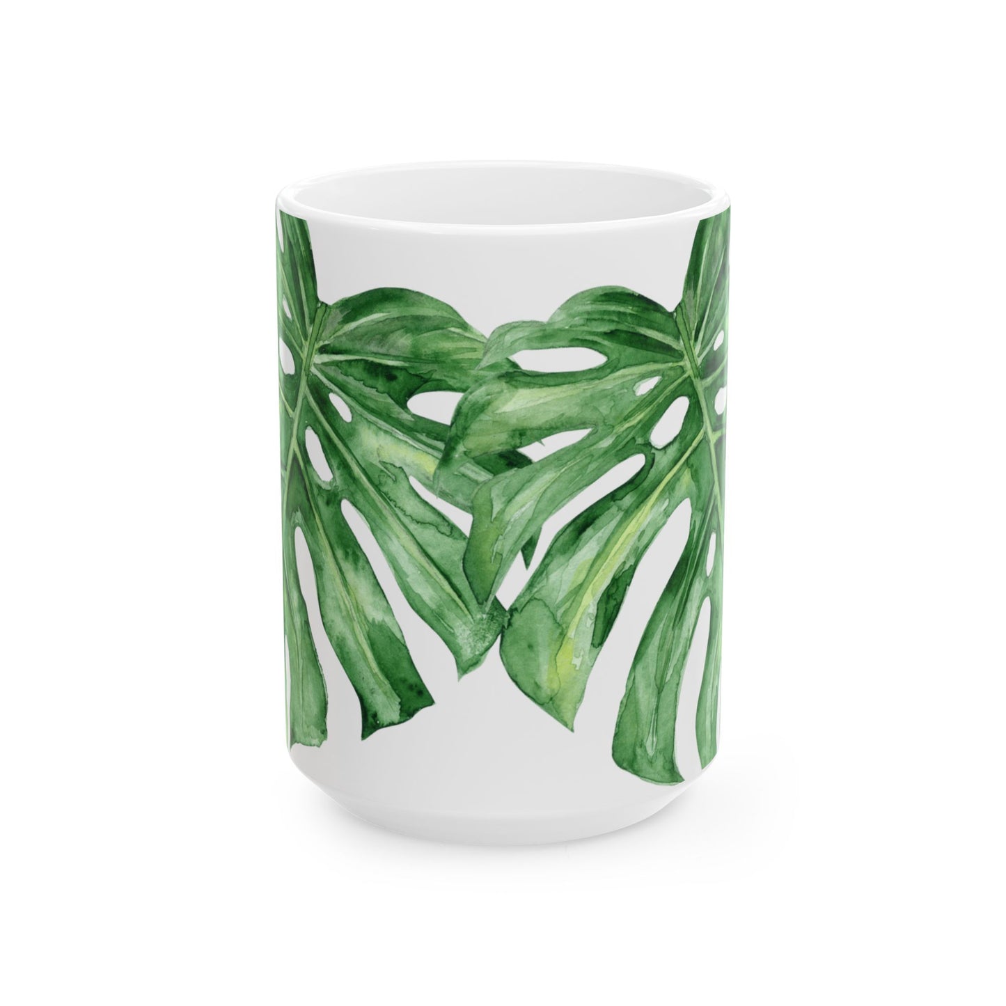 Monstera Design-Ceramic Mug 15oz