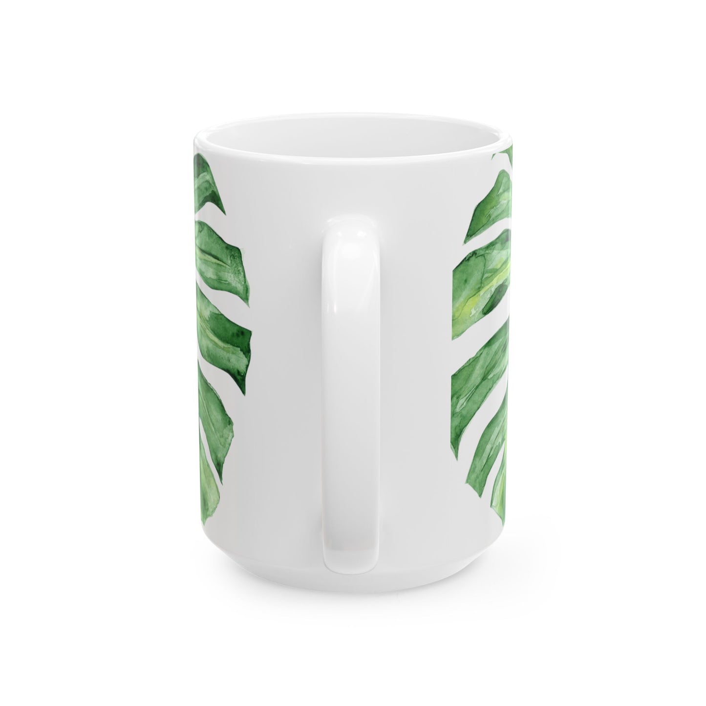 Monstera Design-Ceramic Mug 15oz