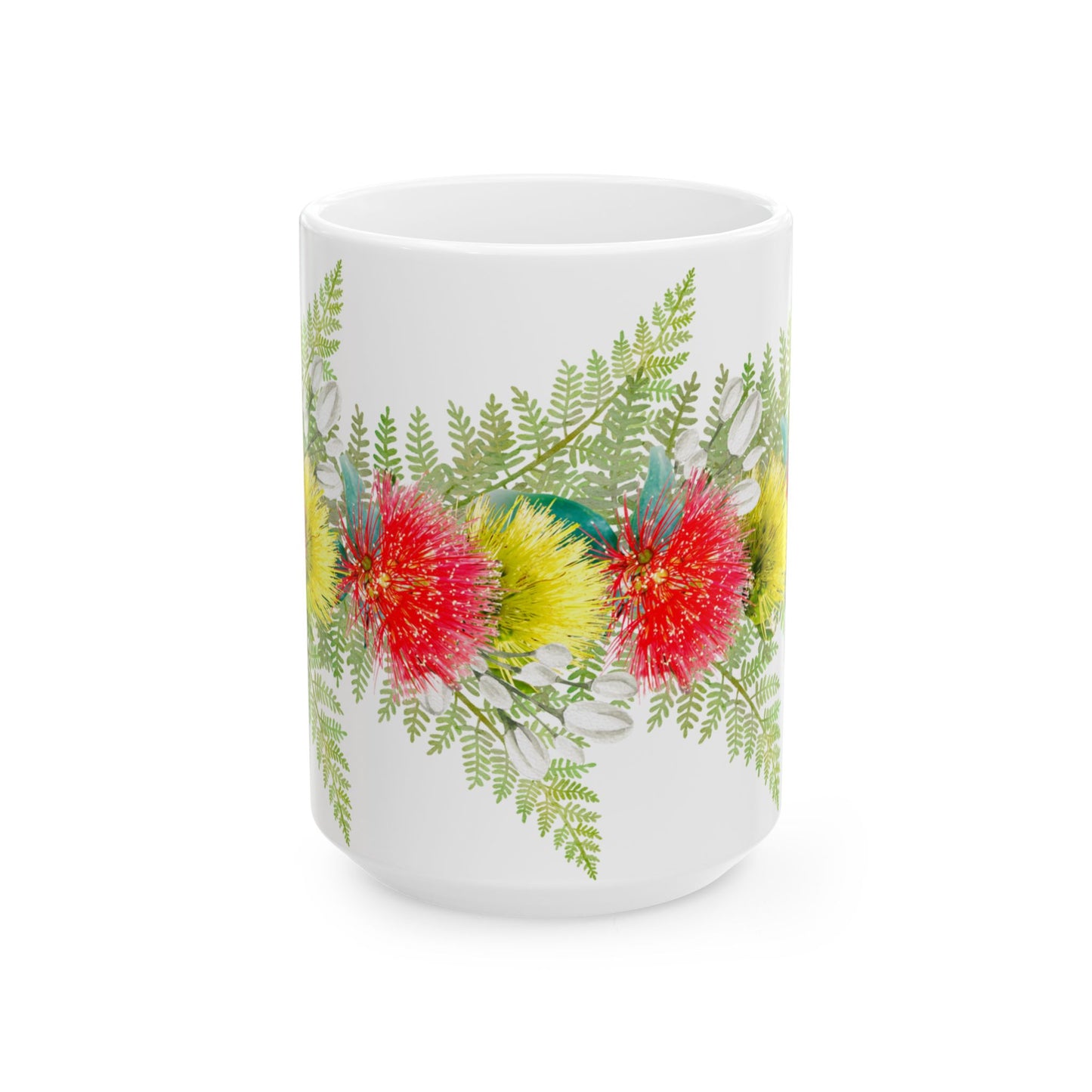 Lehua Blossom Lei-Ceramic Mug 15oz