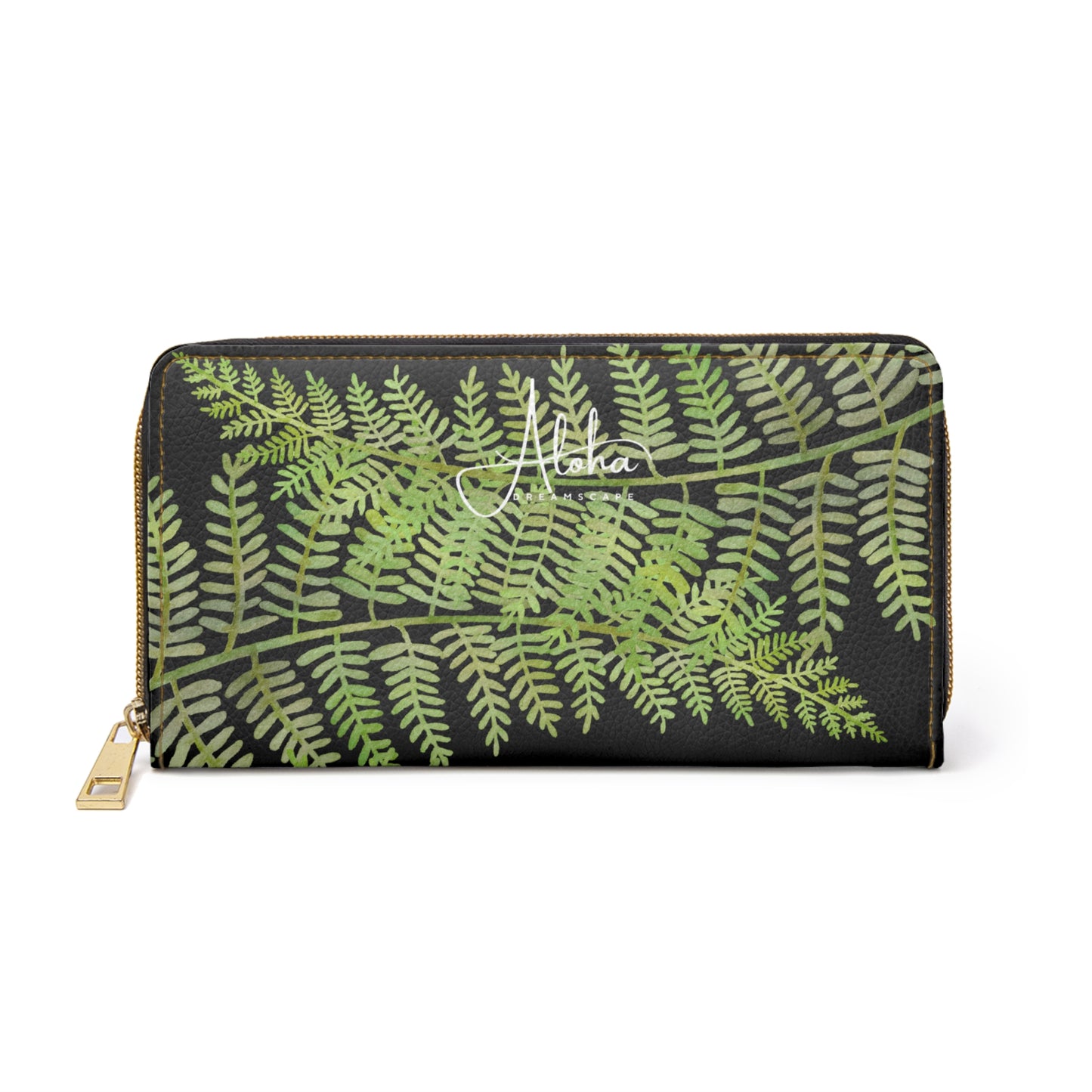 Fern Design-Zippered Wallet