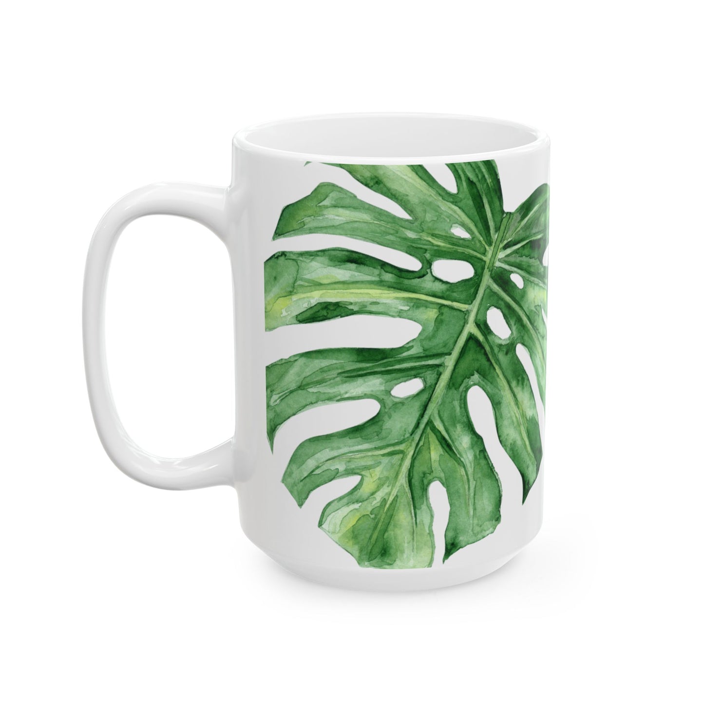 Monstera Design-Ceramic Mug 15oz