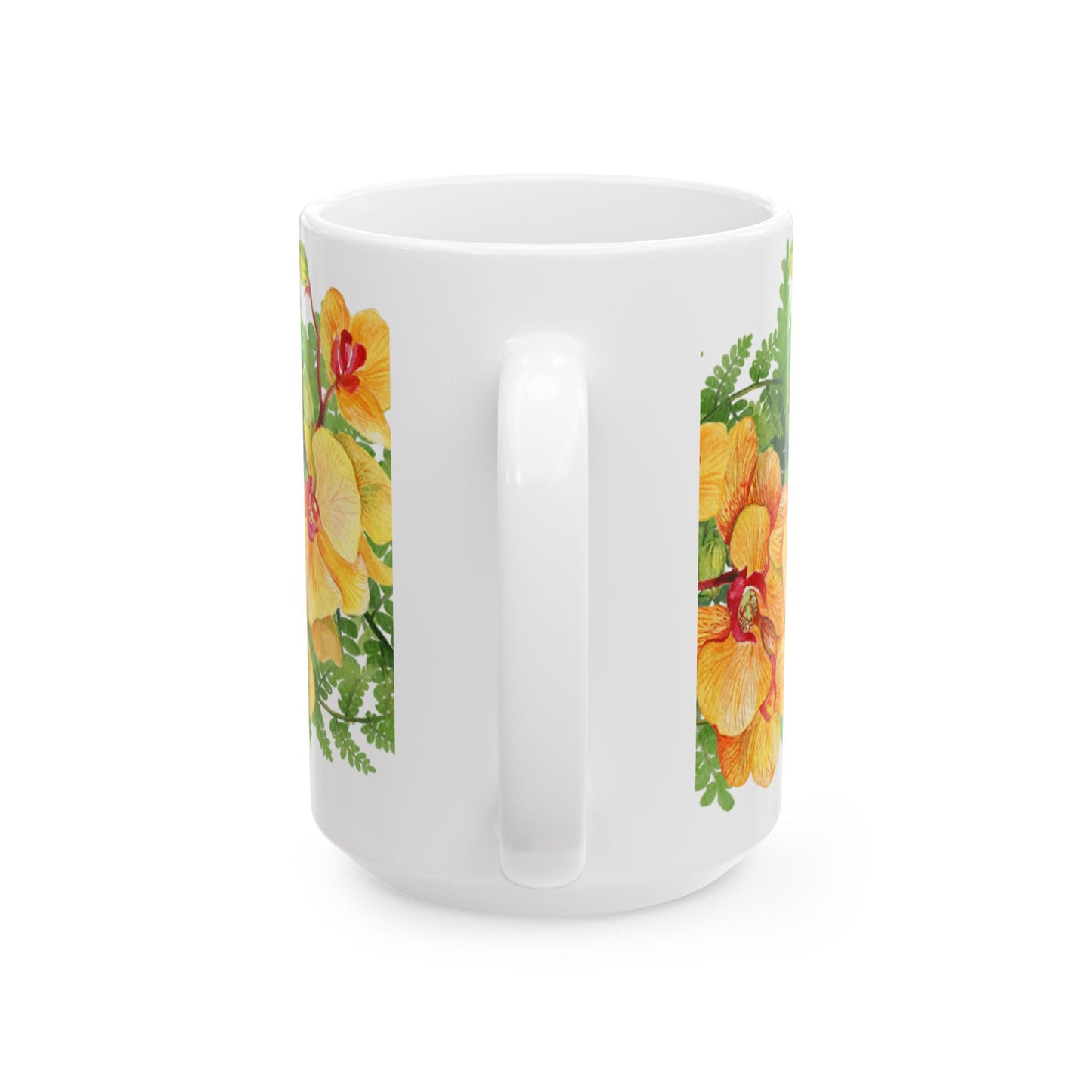 Orchid Lei- Ceramic Mug 15oz