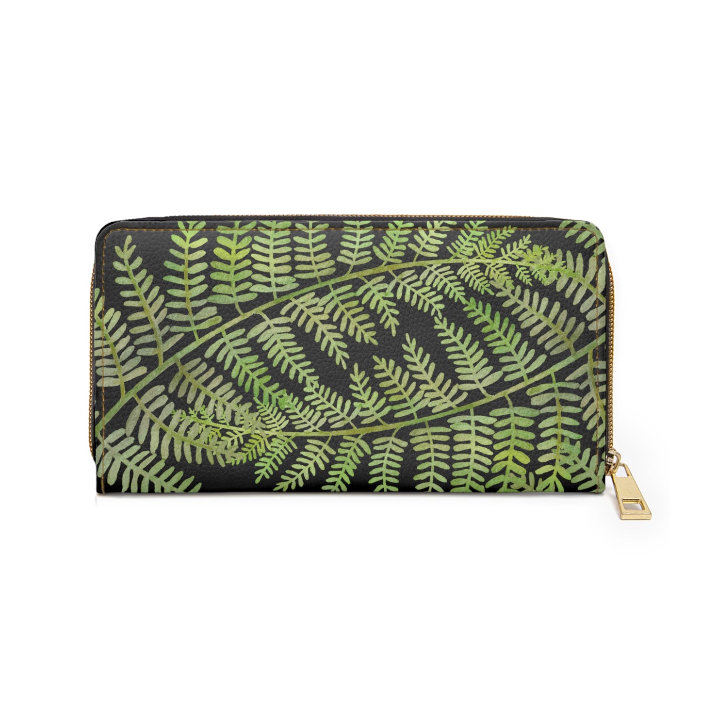 Fern Design-Zippered Wallet