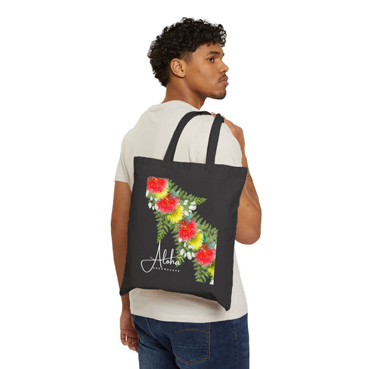 Canvas Tote Bag- Lehua Blossoms