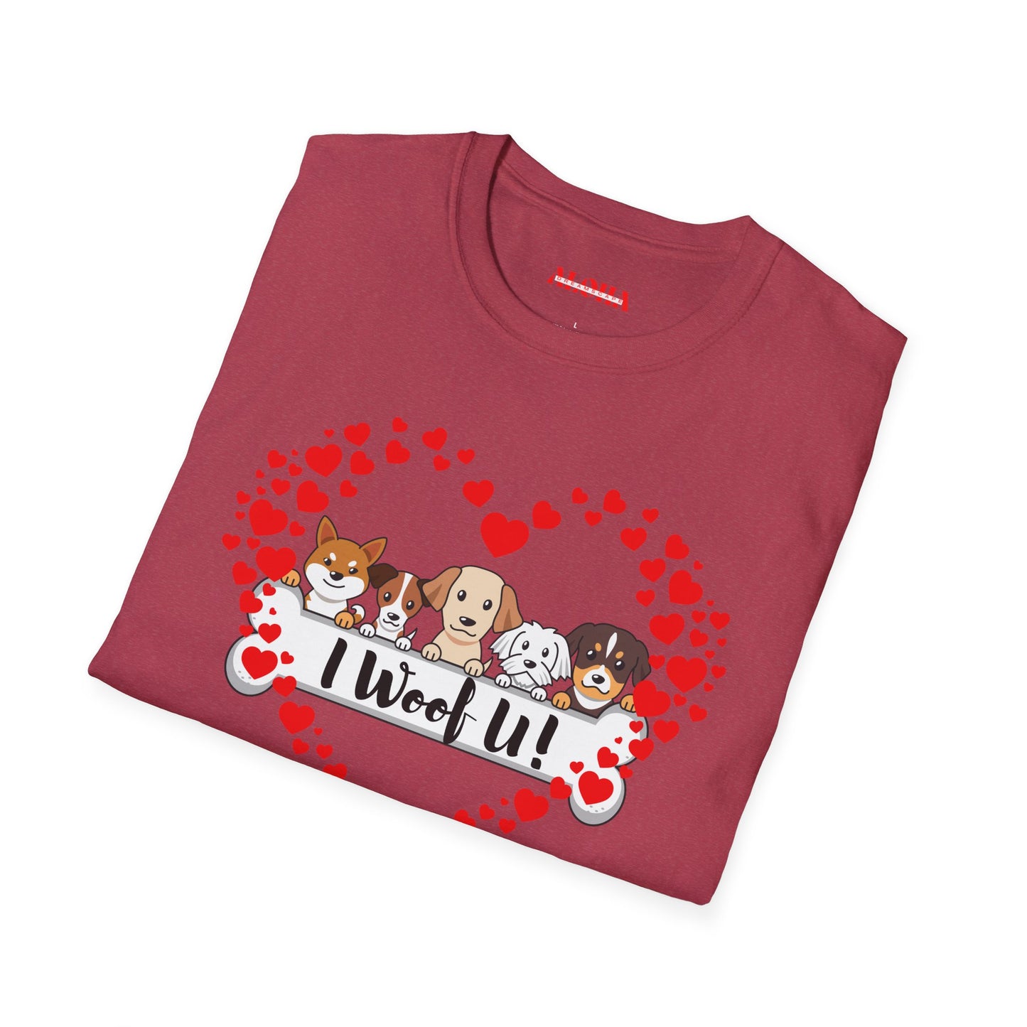 I Woof U!-Unisex Softstyle T-Shirt