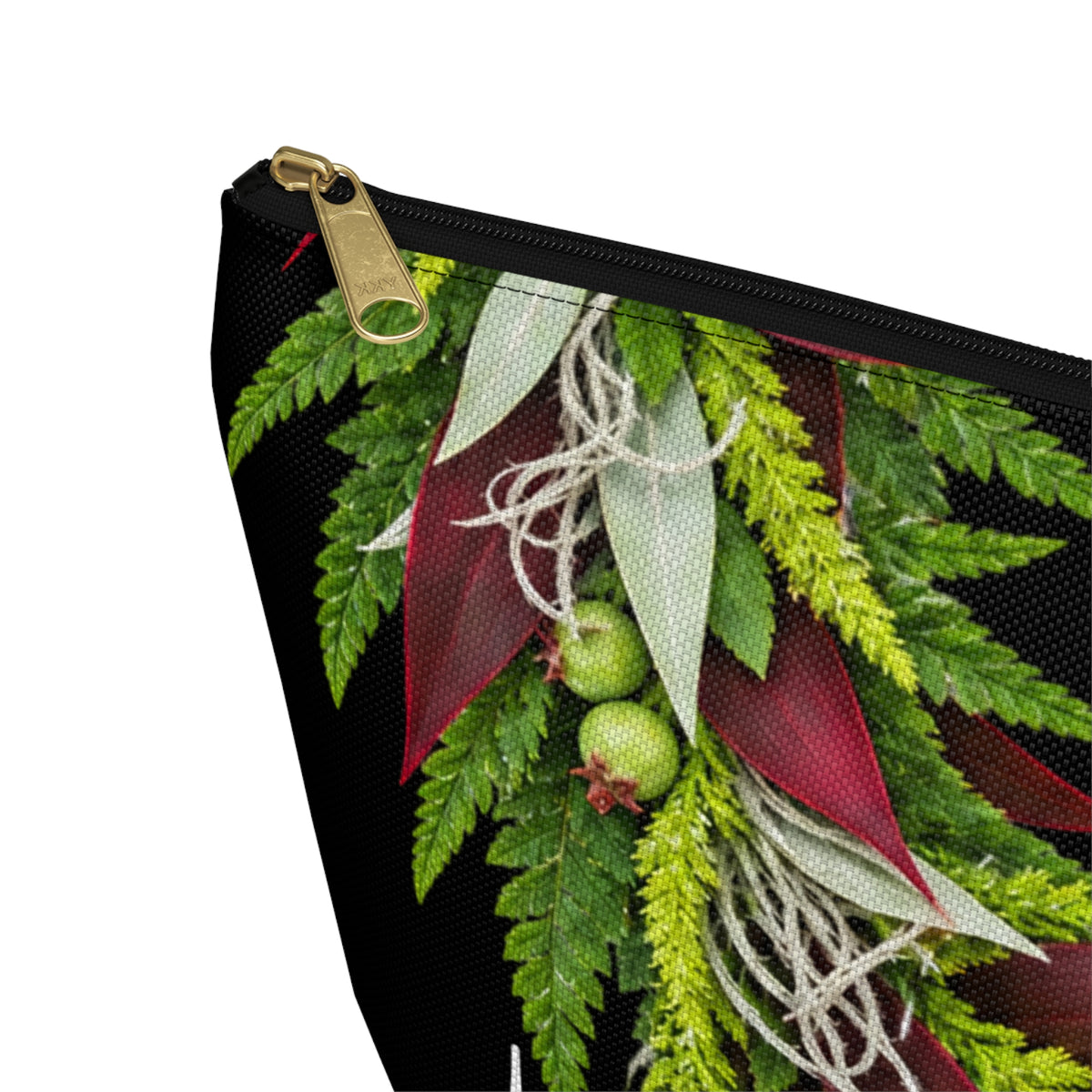 Ti Leaf Zip Pouch, Hawaiian Ti Leaf Pouch