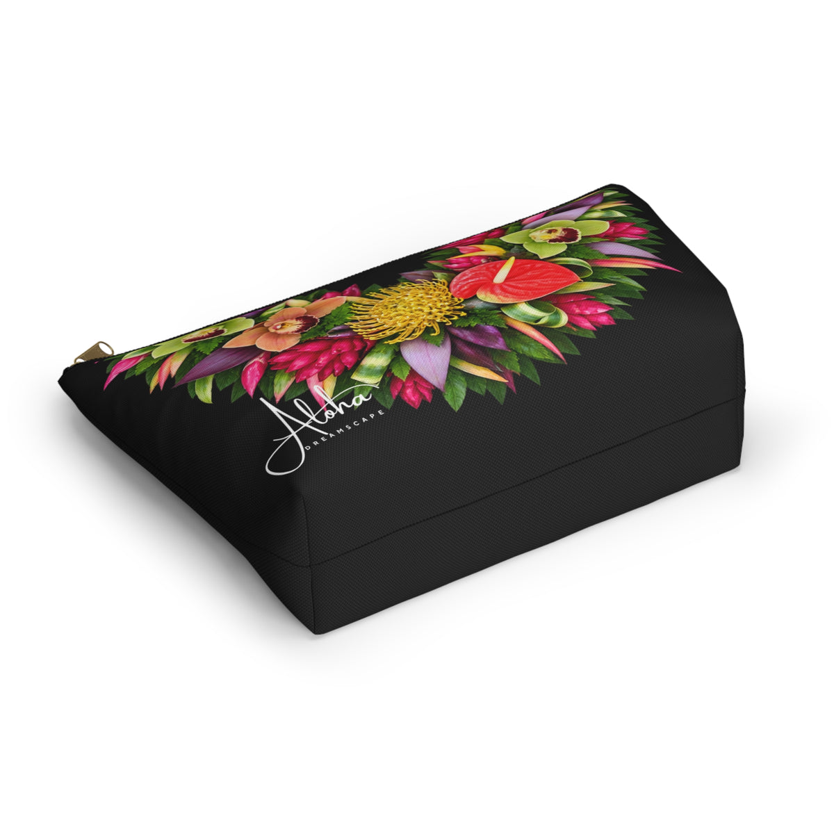 Anthurium Orchid Lei Zip Pouch