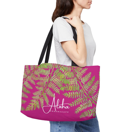Fern Weekender Tote Bag Design