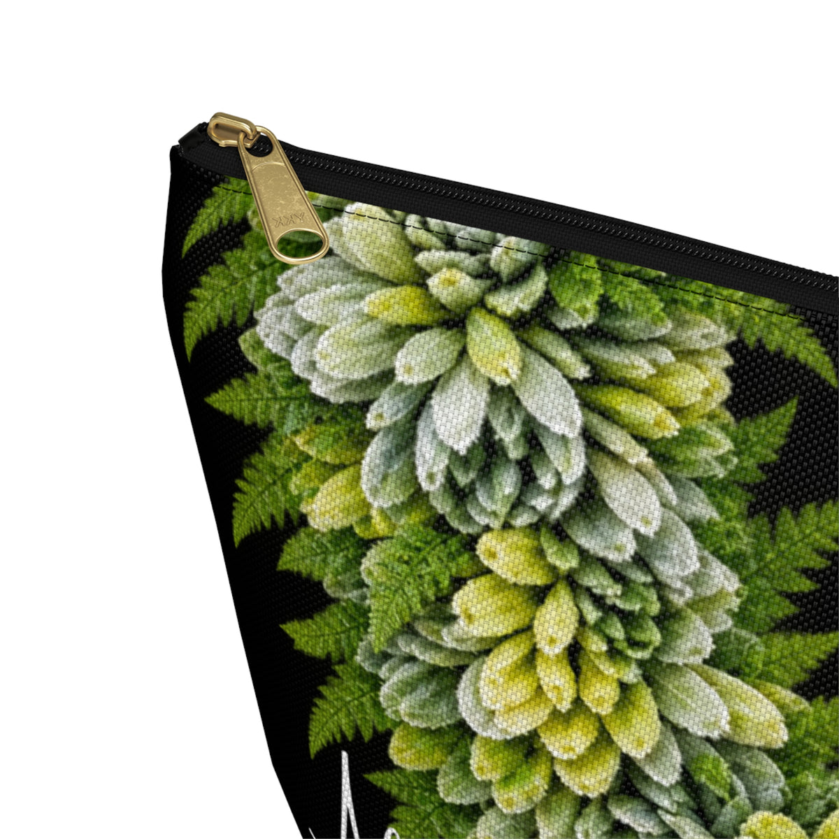 Hinahina Zip Pouch, Hawaiian Hinahina Pouch