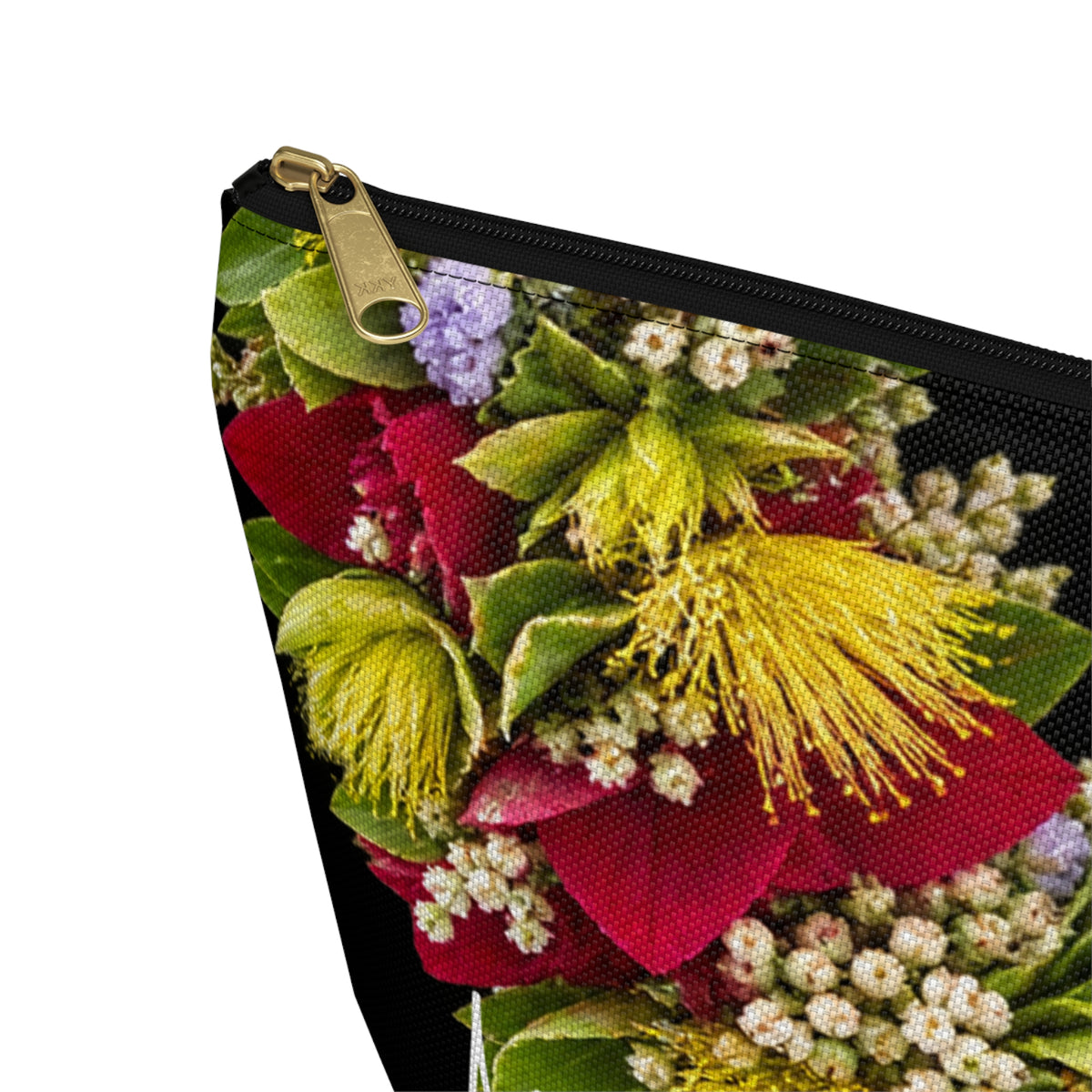 Ohia Lehua Yellow Blossom Zip Pouch