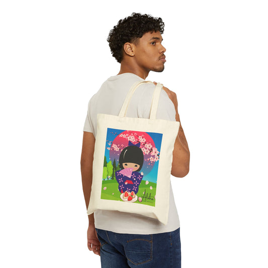 Canvas Tote Bag - Cherry Blossoms
