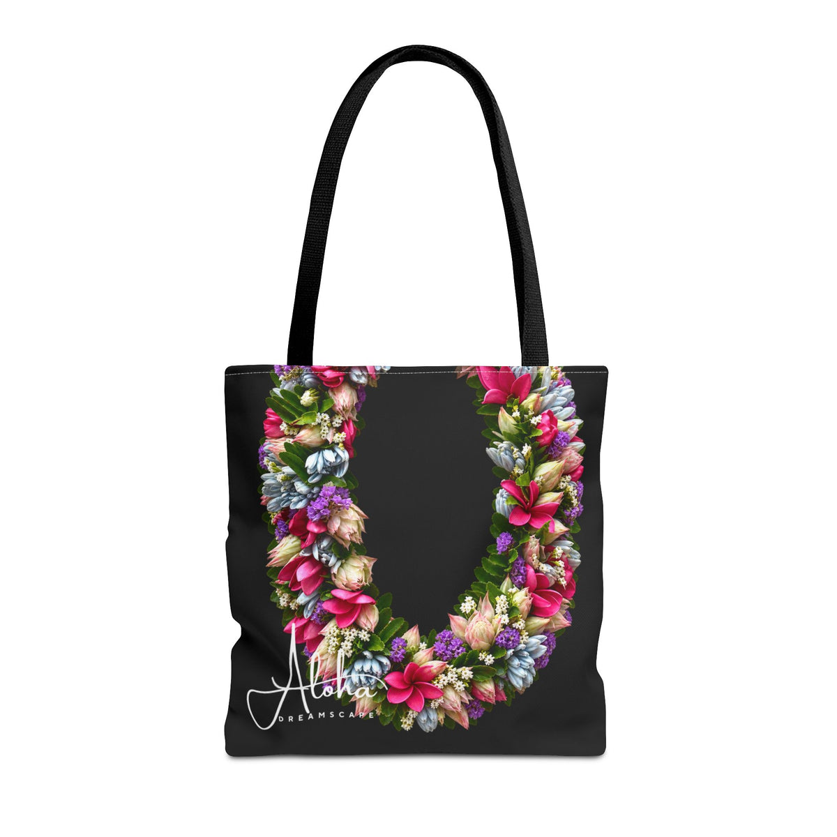Island Bloom Hawaiian Lei Tote Bag – Protea, Plumeria, Statice & Fern