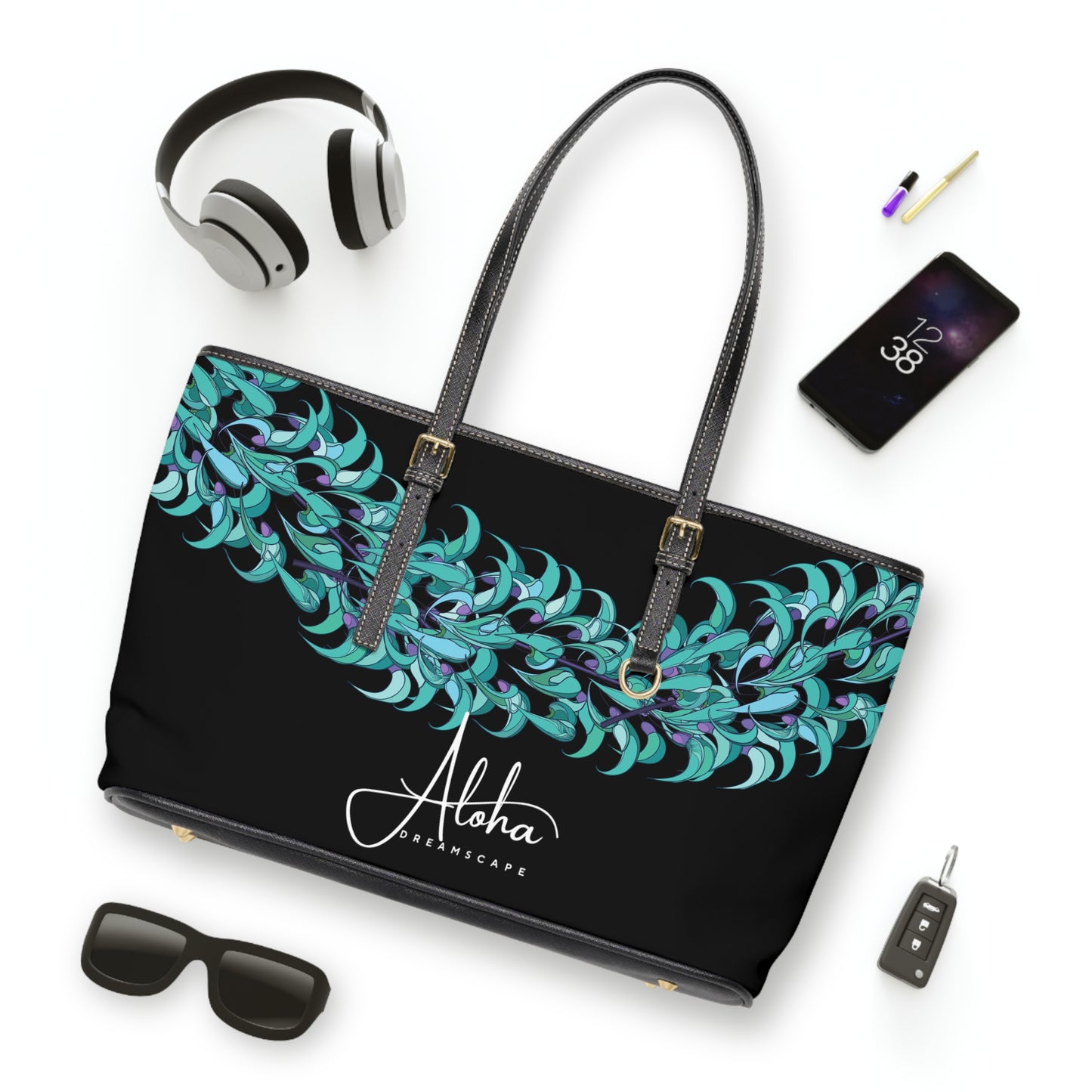 Blue Jade- Zippered Shoulder Bag