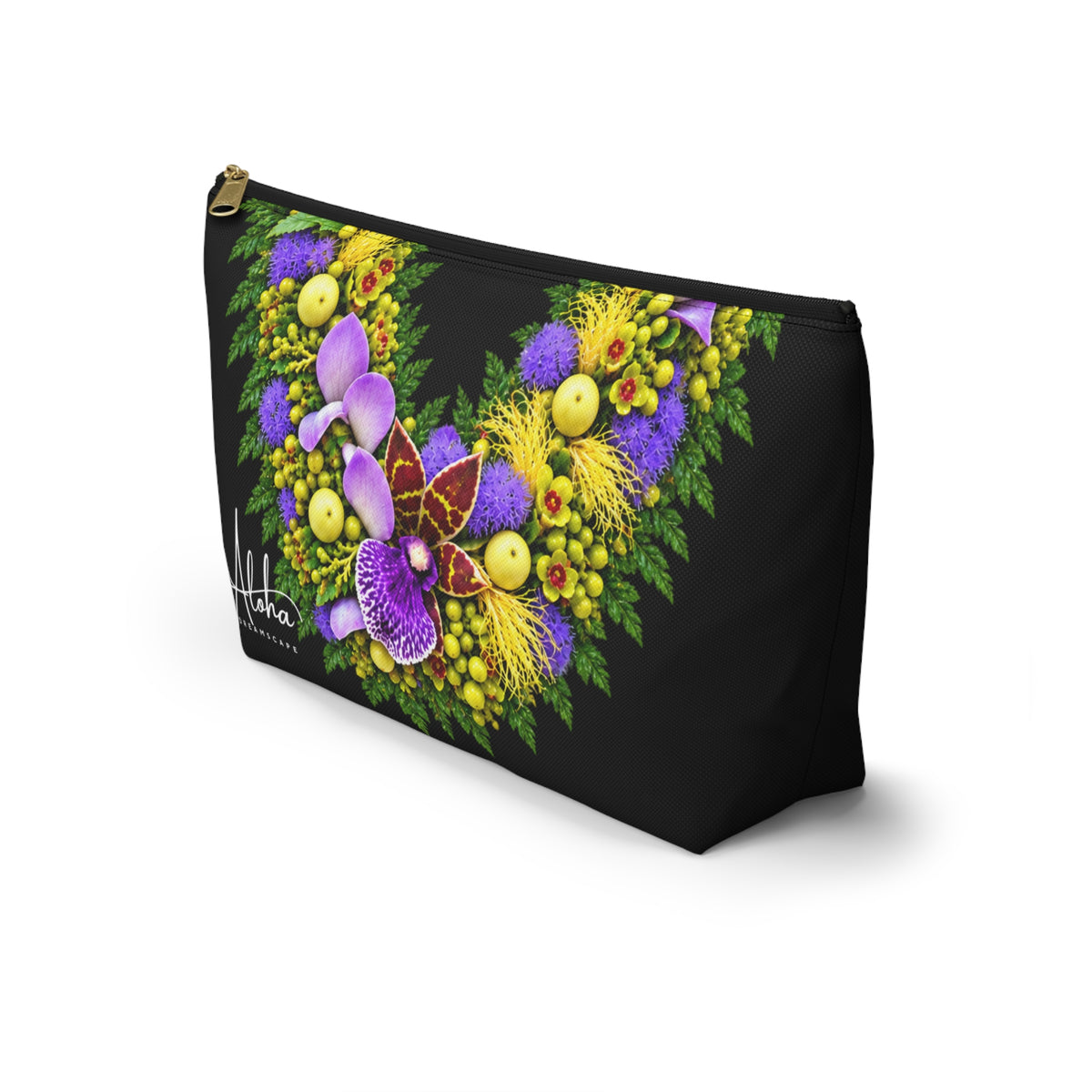 Zygopetalum Orchid Lei Zip Pouch