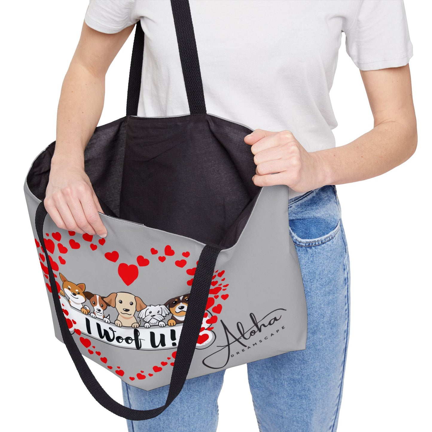 Tote Bag I Woof You Design