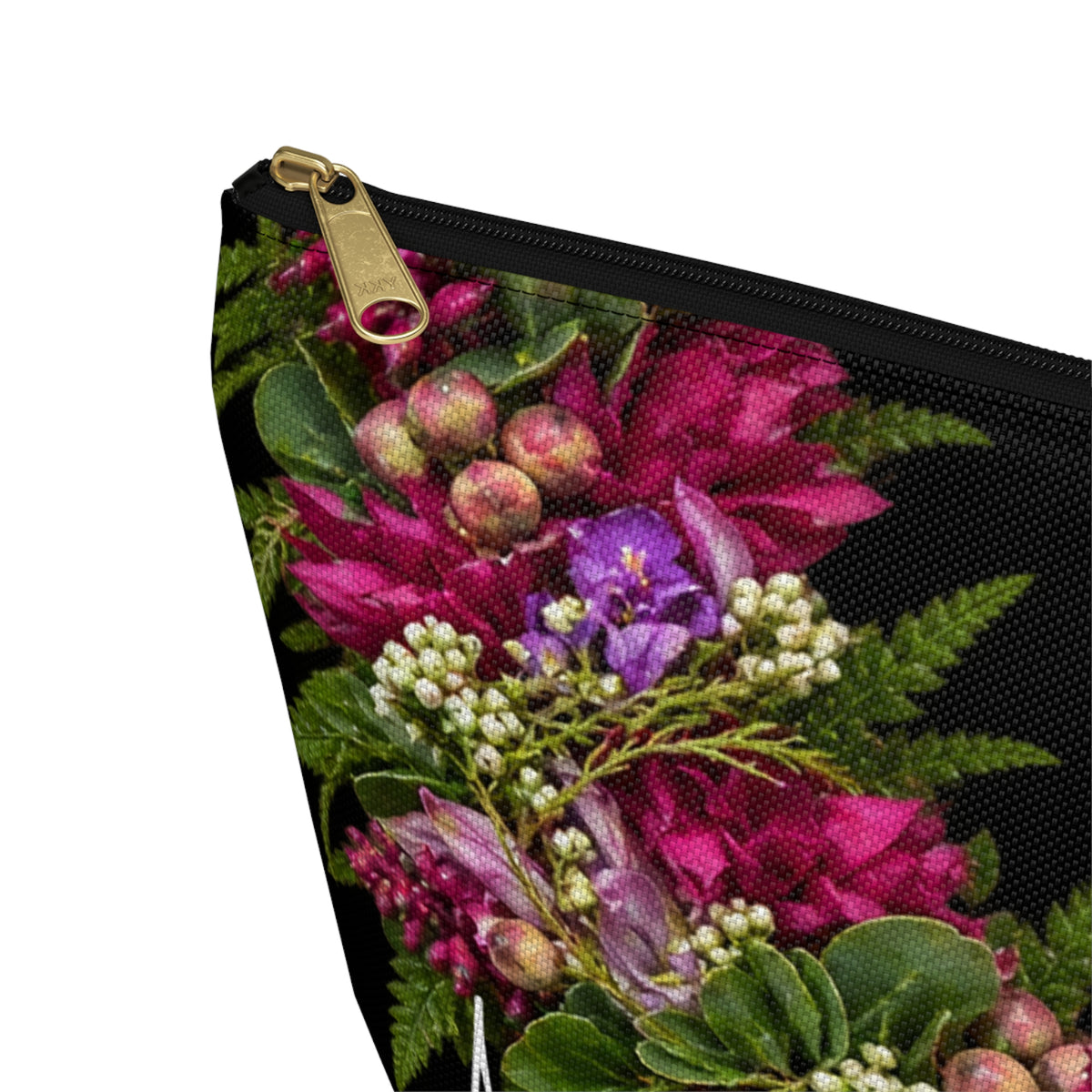 Pua Kukui Zip Pouch, Hawaiian Kukui Blossom Pouch