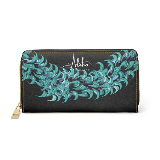 Blue Jade-Zippered Wallet