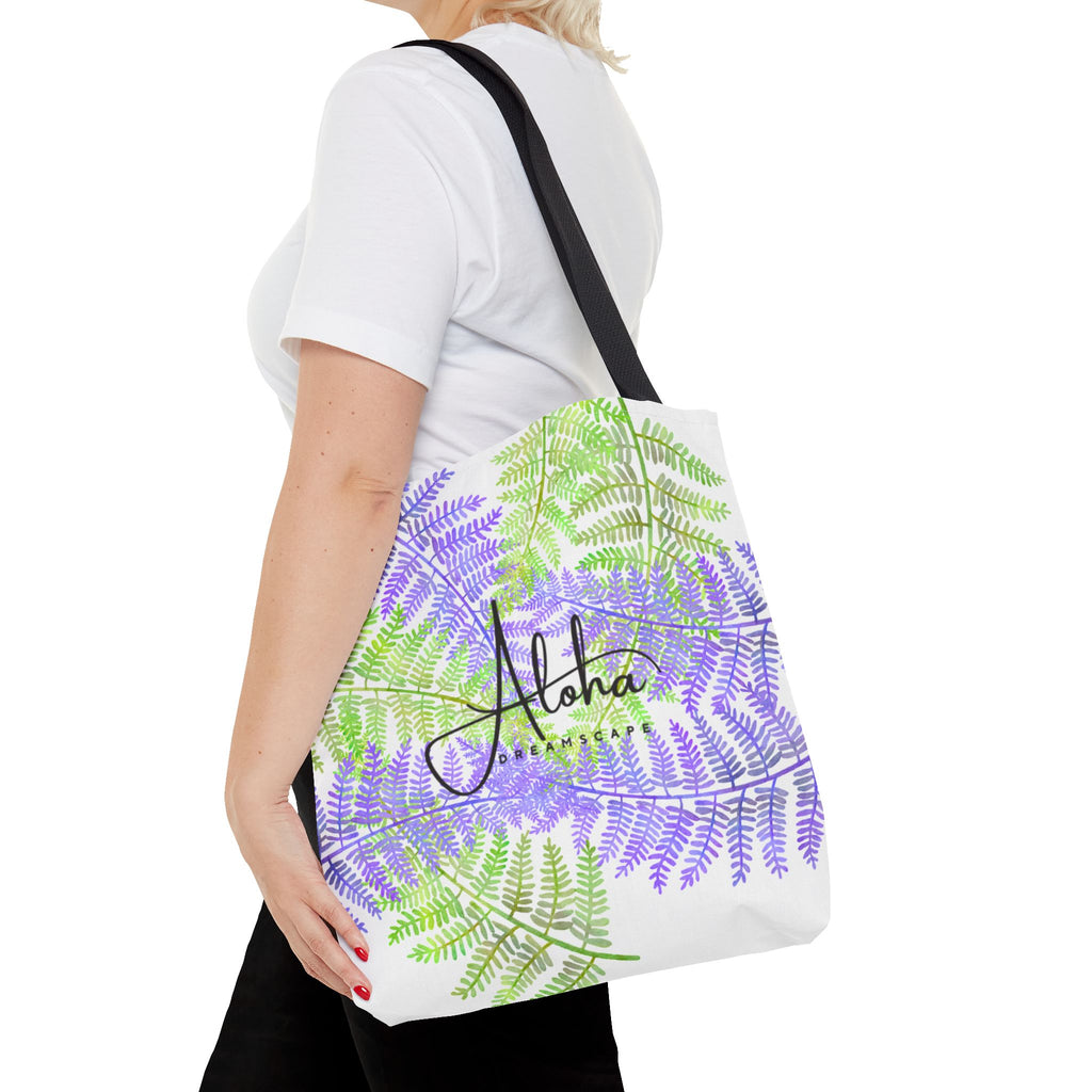 Tropical fern Tote Bag | Aloha Dreamscape Botanical Tote |Hawaiian Fern Market Bag | Island Style Reusable Beach Tote