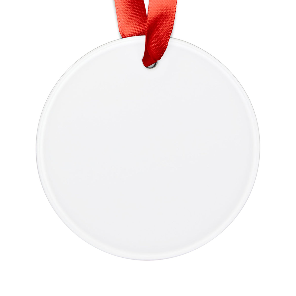 Mele Kalikimaka Chinese Hat Lei Christmas Ornament, Hawaiian Chinese Hat Lei Holiday Decor, Acrylic Ornament with Ribbon
