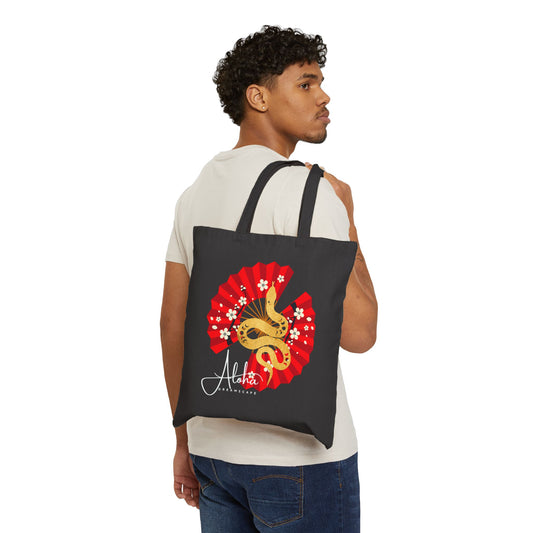Canvas Tote Bag - Year of the Snake Design