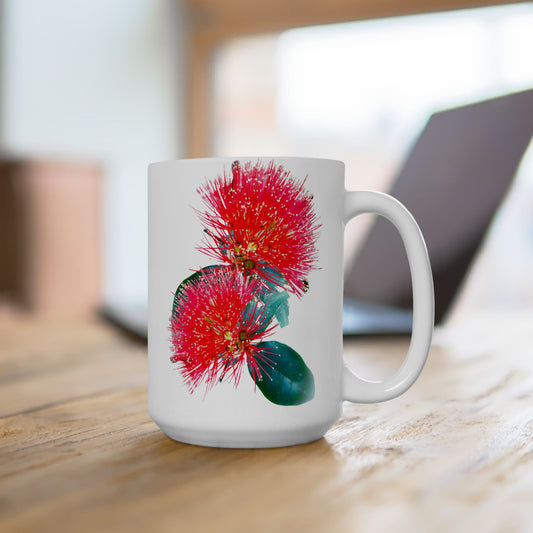 Lehua Blossoms Ceramic -15oz Mug