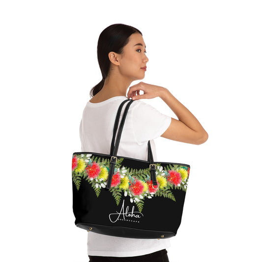 Lehua Blossoms Design- Zippered Shoulder Bag