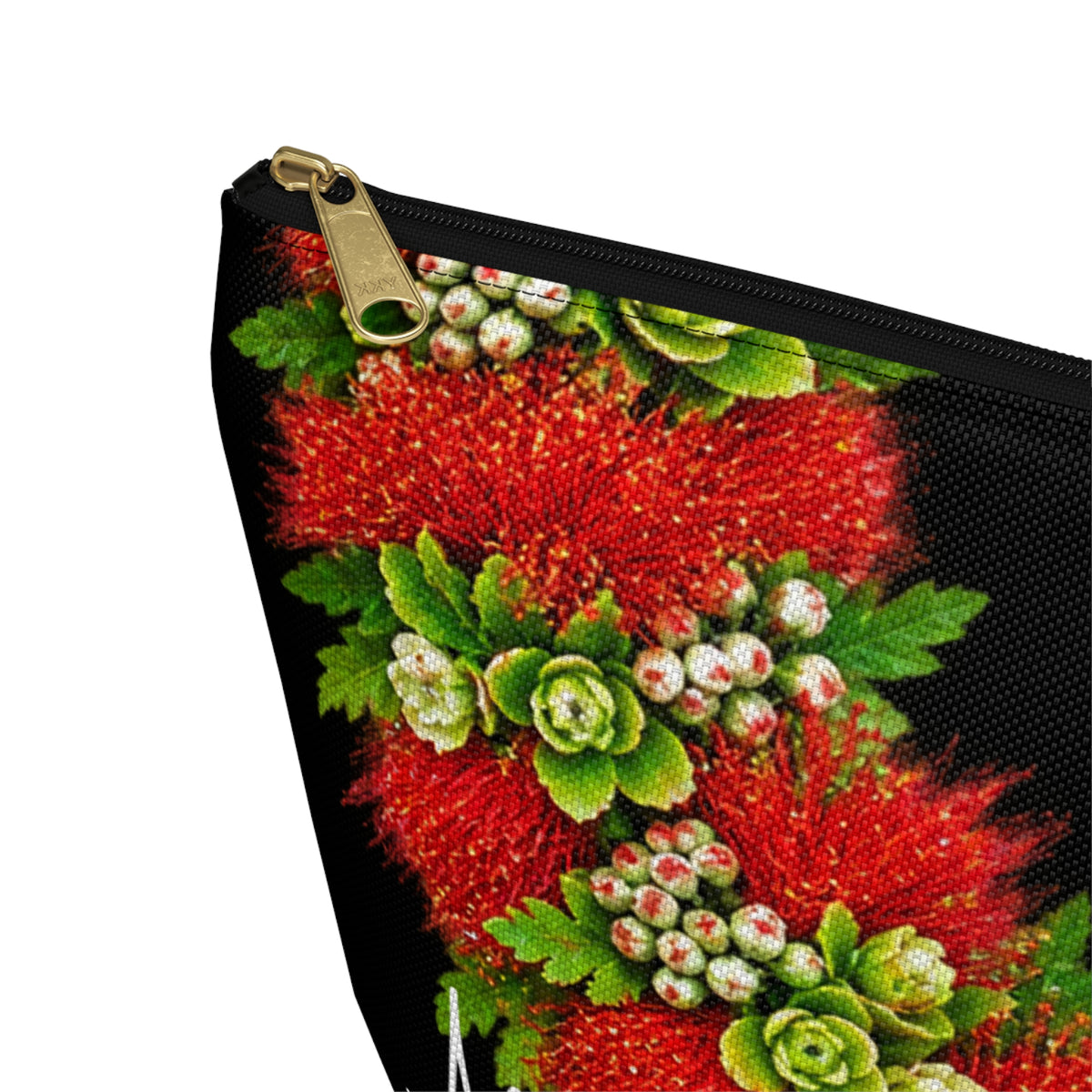 Ohia Lehua Lei - Lehua Blossom Zip Pouch