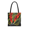 Heliconia & Bamboo Leaves Tote Bag | Aloha dreamscape Tropical Botanical Tote | Hawaiian Market Bag | Island Style Reusable Beach Tote