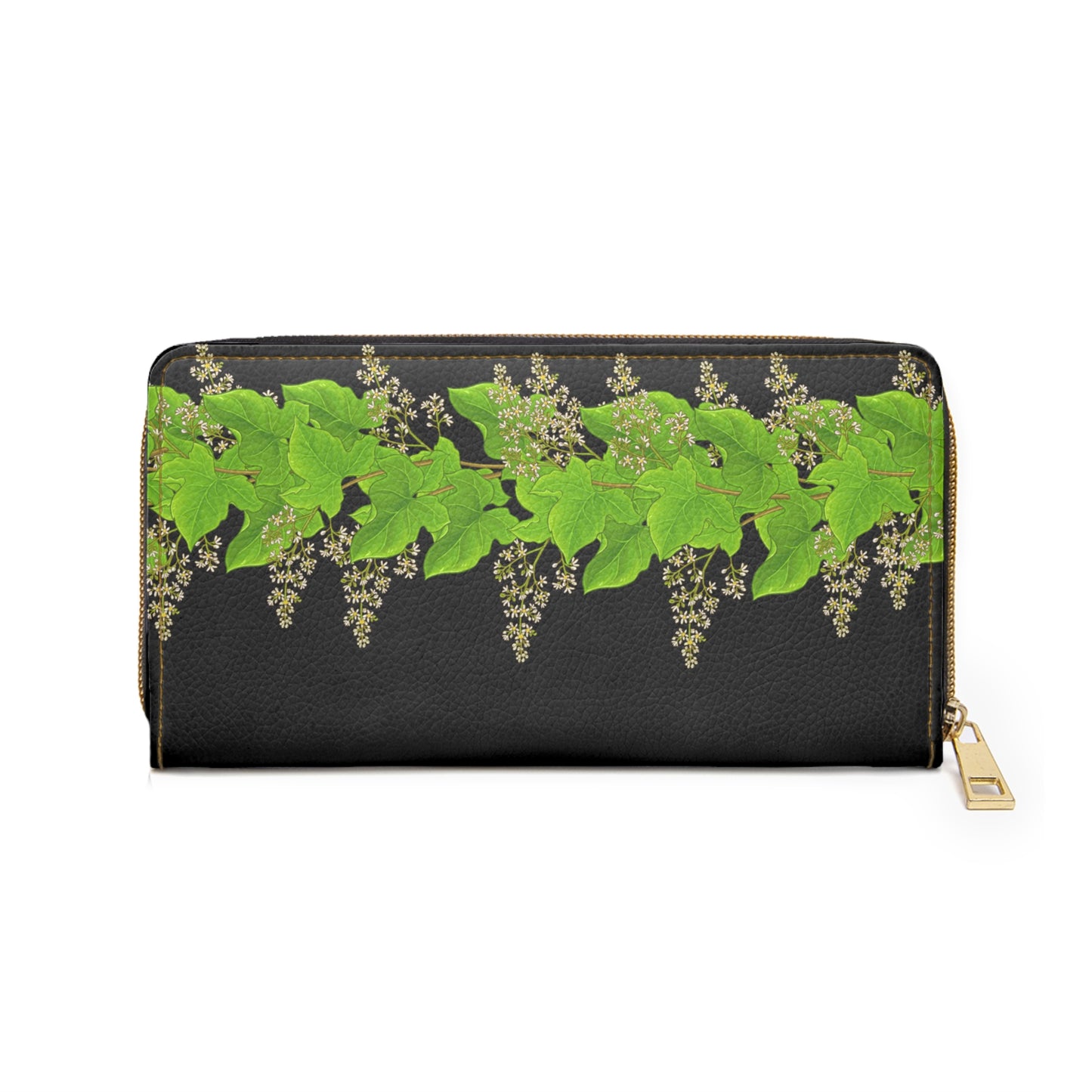 Kukui Leaf Design-Zippered Wallet