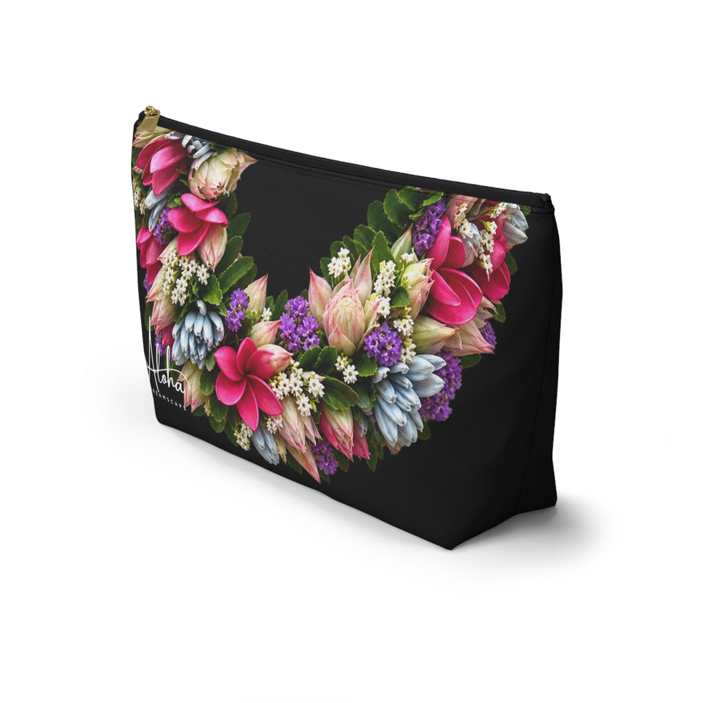 Pink Plumeria Lei Zip Pouch