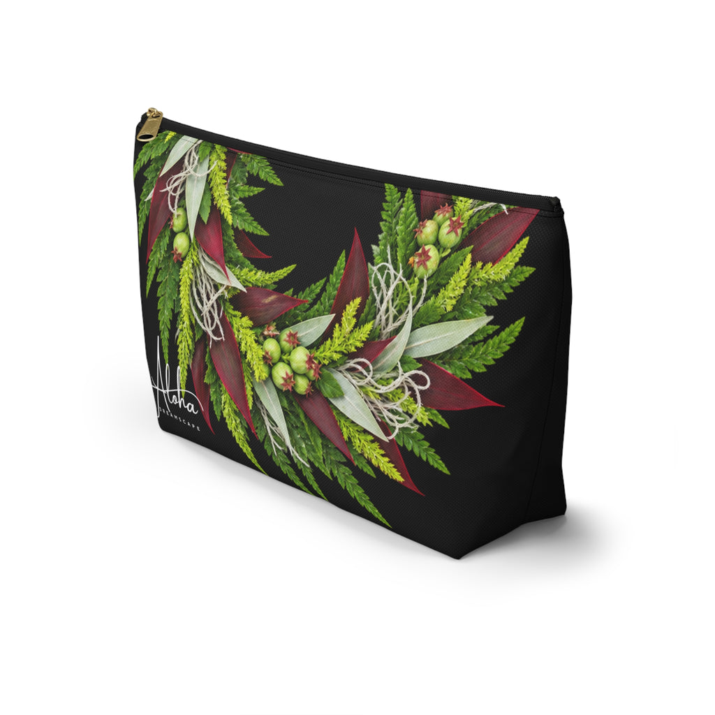 Ti Leaf Zip Pouch, Hawaiian Ti Leaf Pouch