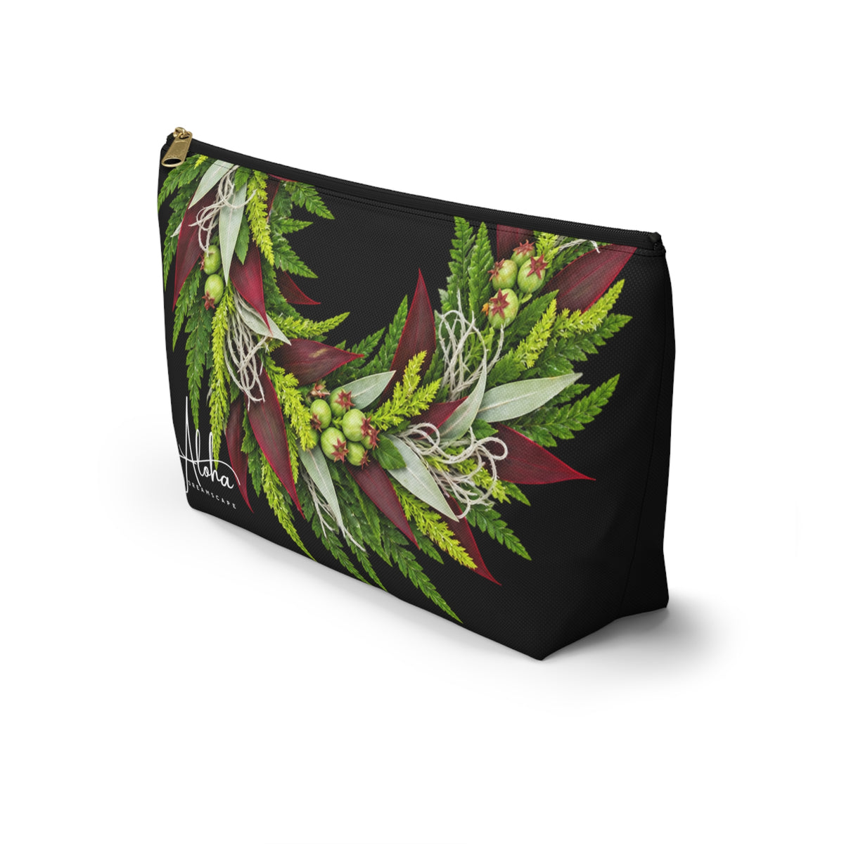 Ti Leaf Zip Pouch, Hawaiian Ti Leaf Pouch