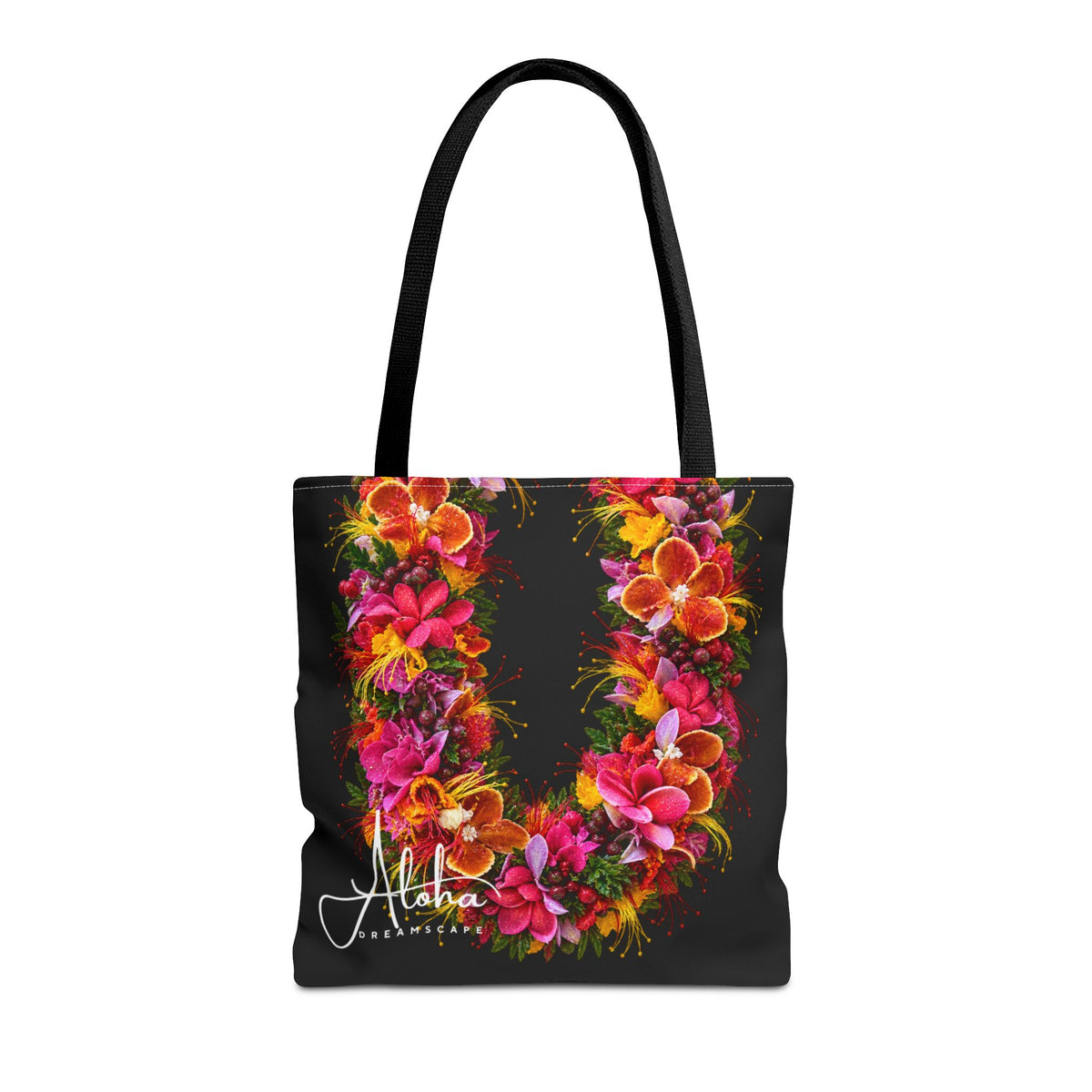 Island Sunset Lei Tote Bag – Vibrant Hawaiian Floral Design