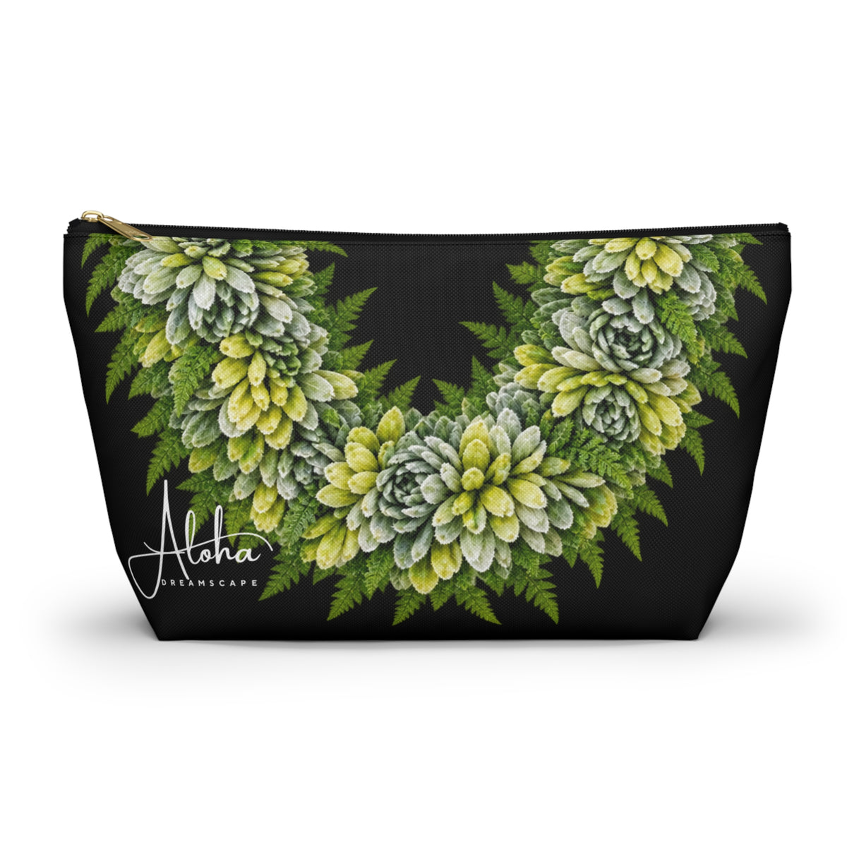 Hinahina Zip Pouch, Hawaiian Hinahina Pouch