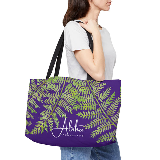 Fern Weekender Tote Bag Design