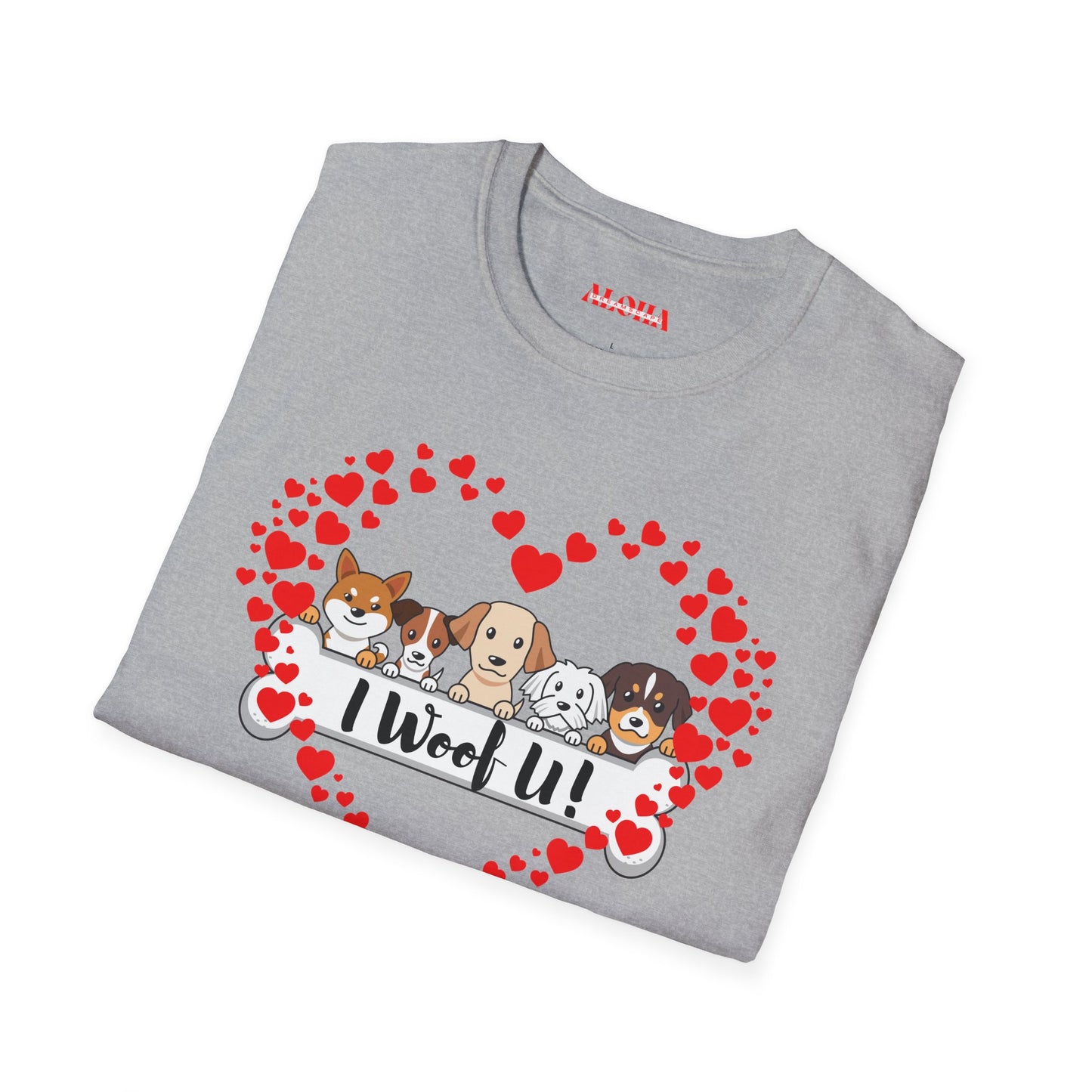 I Woof U!-Unisex Softstyle T-Shirt