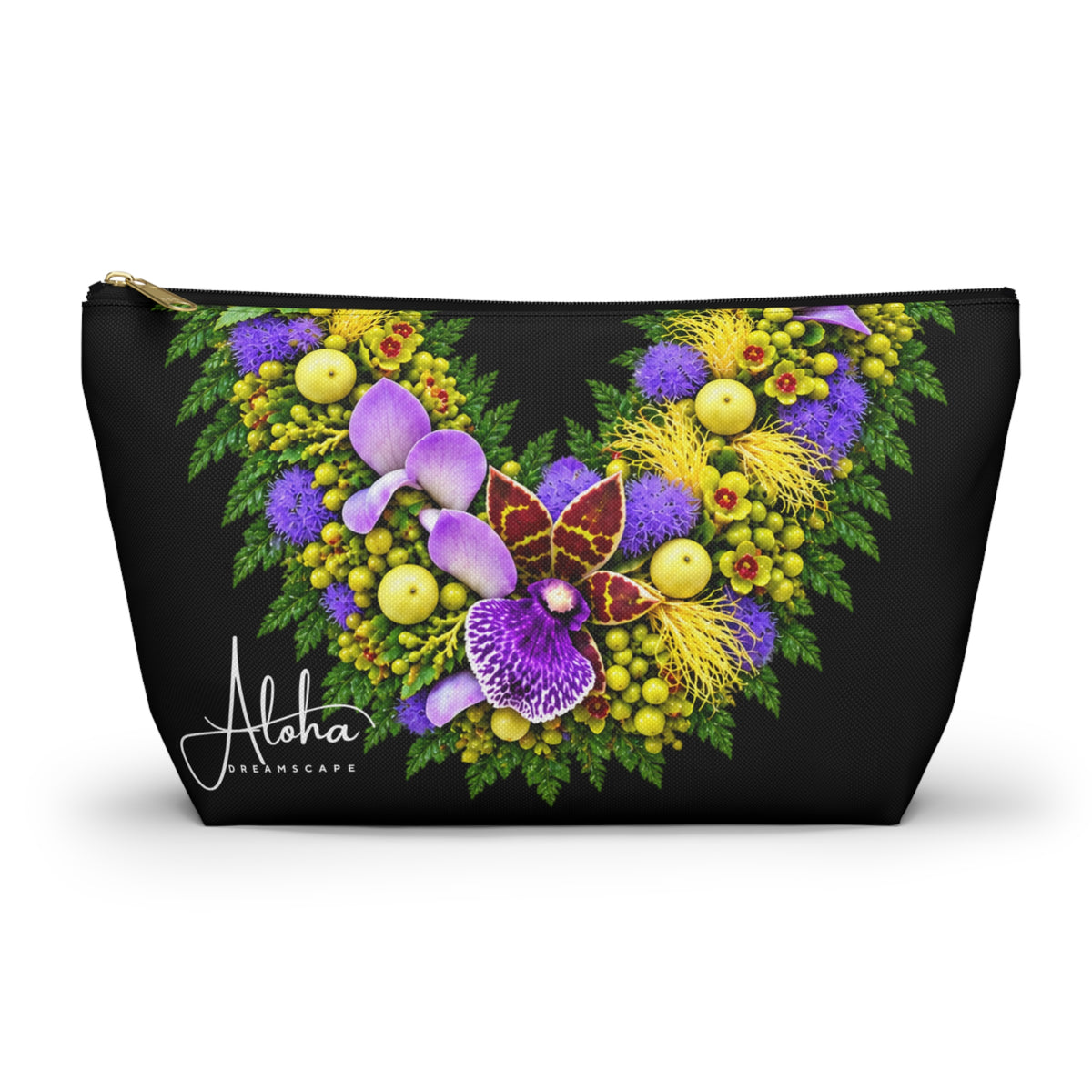 Zygopetalum Orchid Lei Zip Pouch