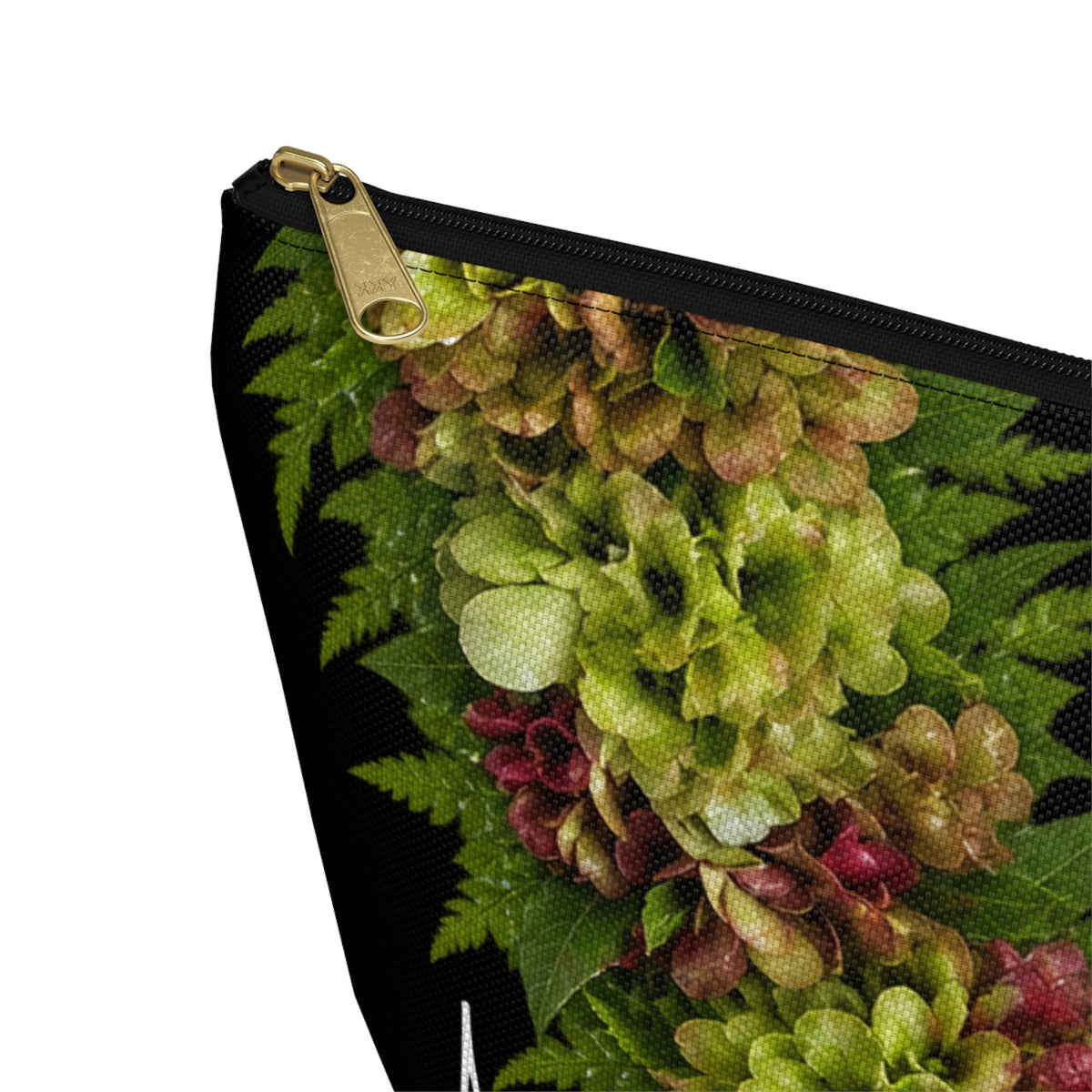 Aalii Lei Zip Pouch, Hawaiian Aalii Seed Capsule Makeup Bag