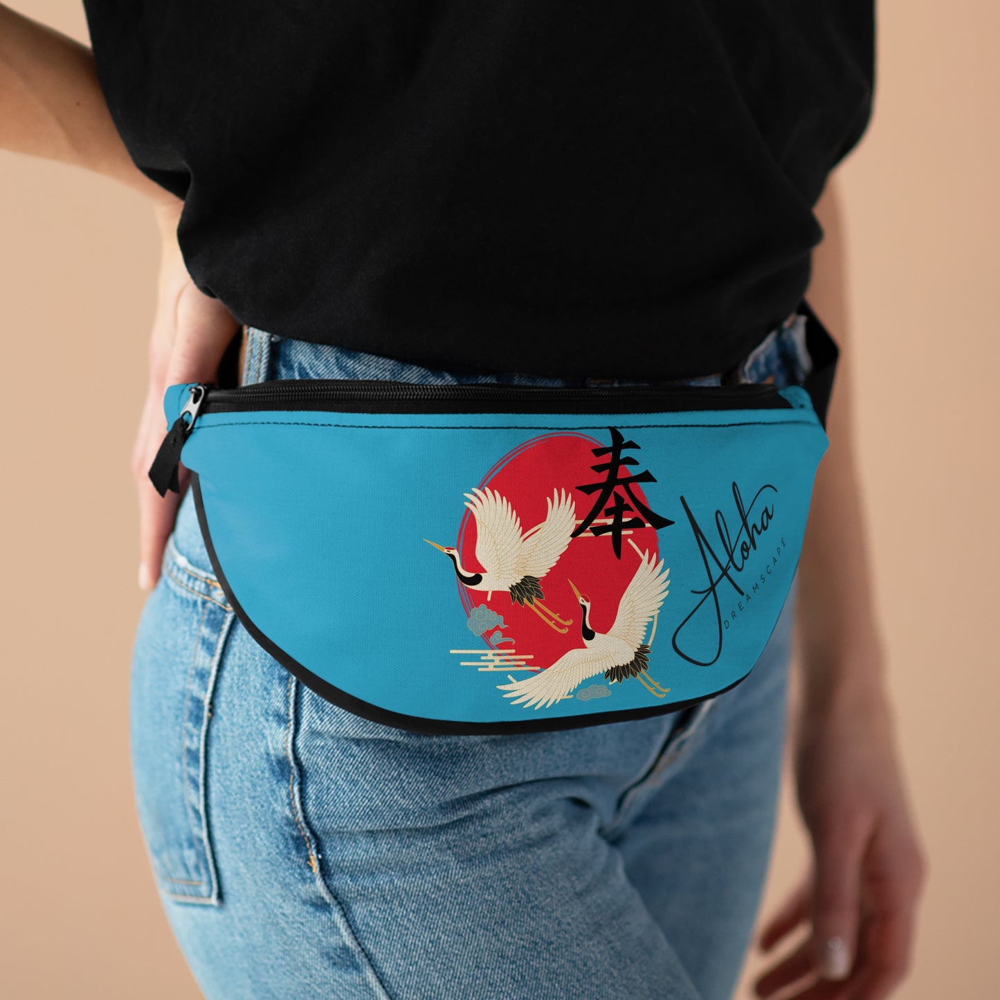 Fanny Pack - Crane Design Good Luck
